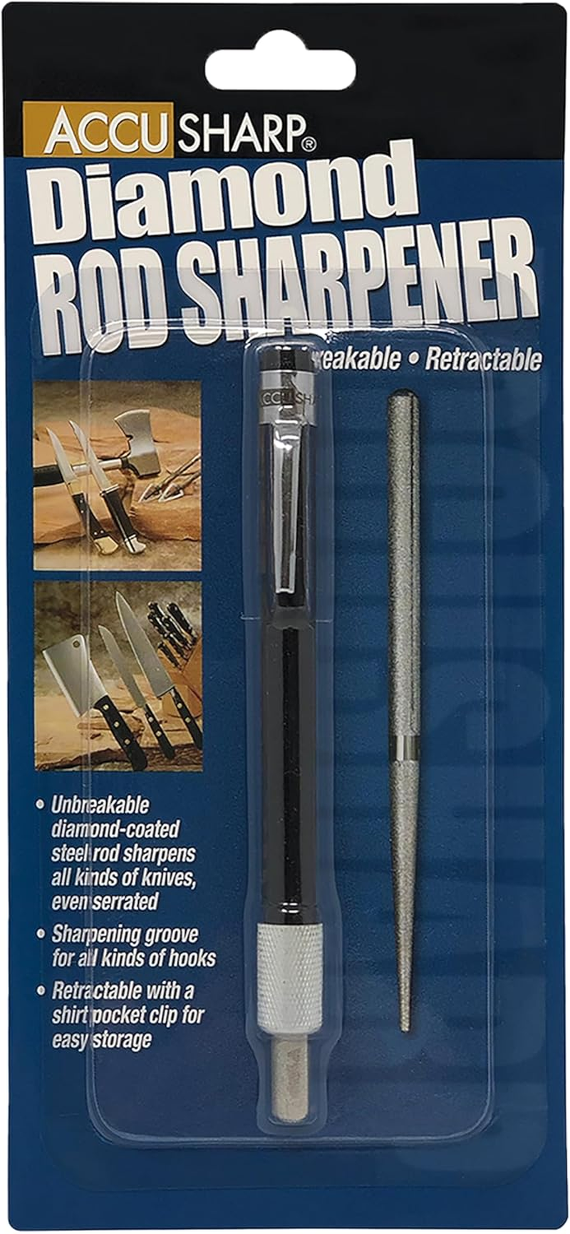 Accusharp ACCU-030C Diamond Rod Sharpener, Black image number 5