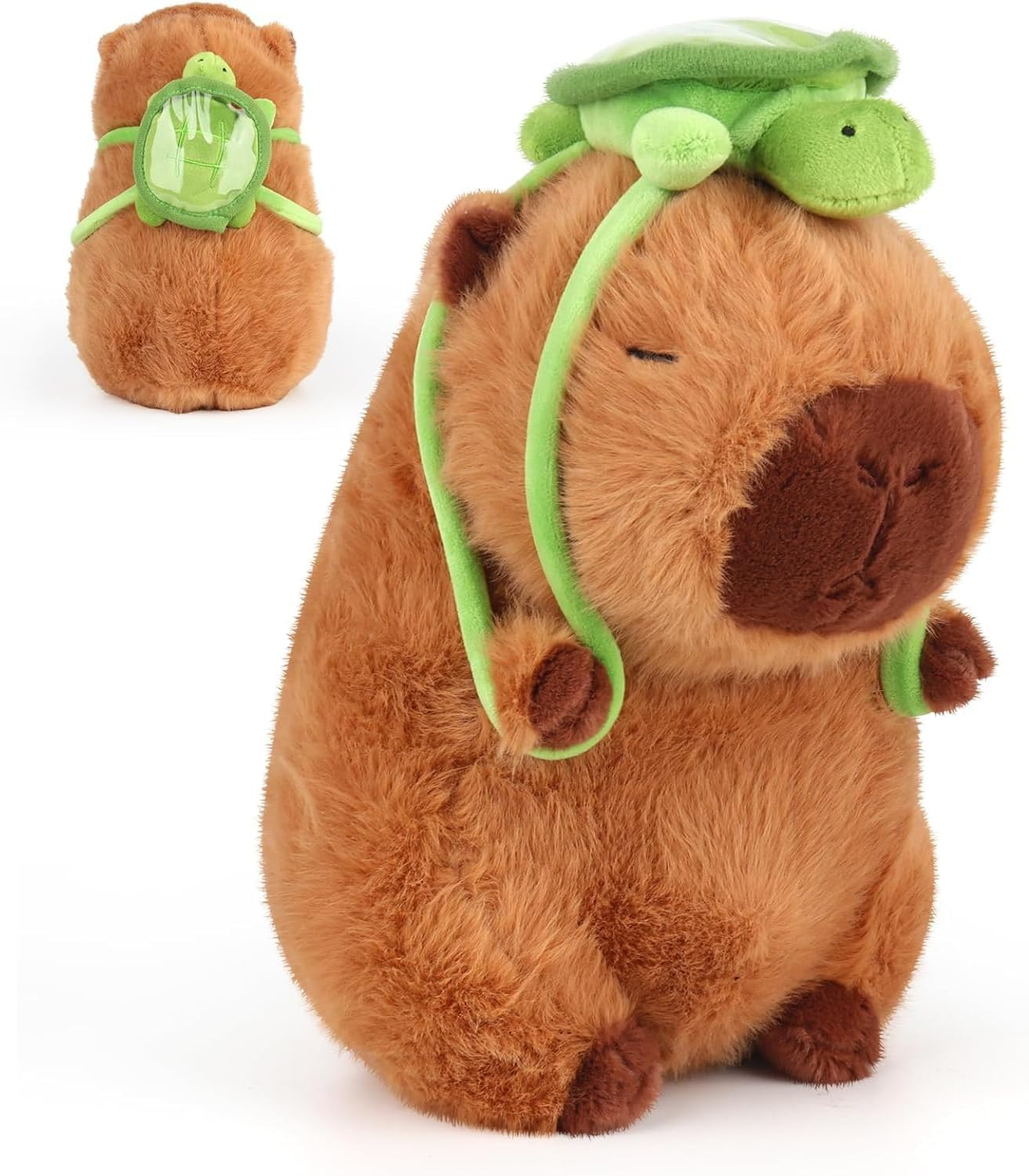 Cute Capybara Stuffed Animal Plush Toy, Soft Capybara Plushies Toy Capybara Doll Pillow Kids Birthday Gifts (25Cm)