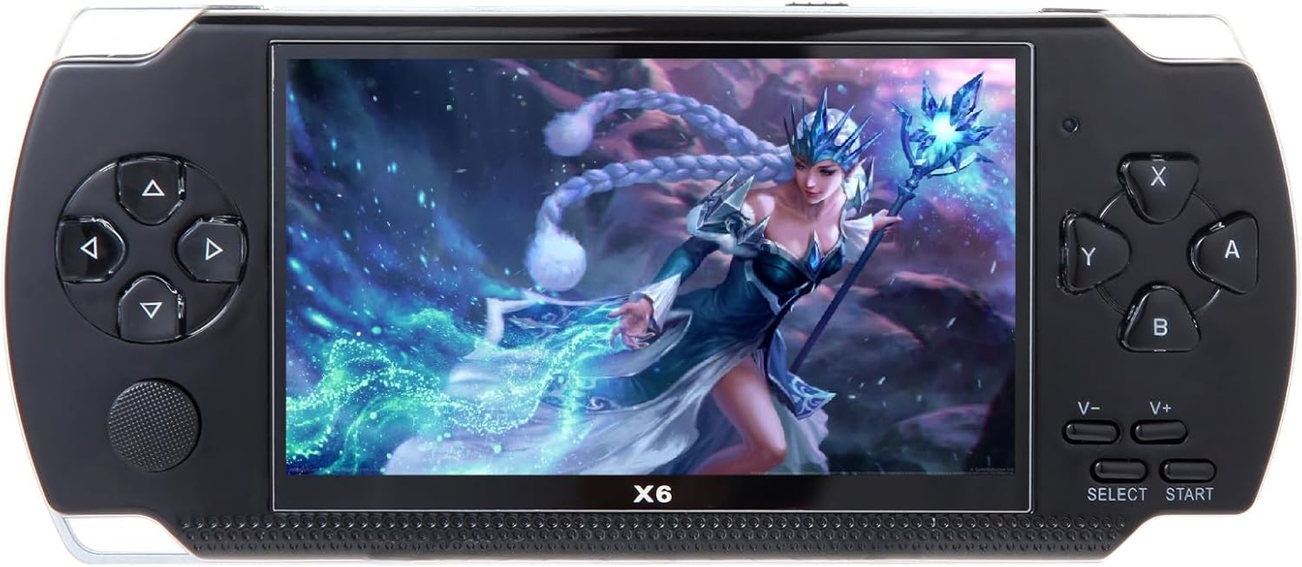 CZT 4.3 Inch Retro Game Console with Mps Mp4 Function Portable Video Game Console Built in 2000+ Games for GBA/GBC /GB/SFC/FC/SEGA/SMC Mp4 Mp5 Holiday/Birthday Gifts(Black)