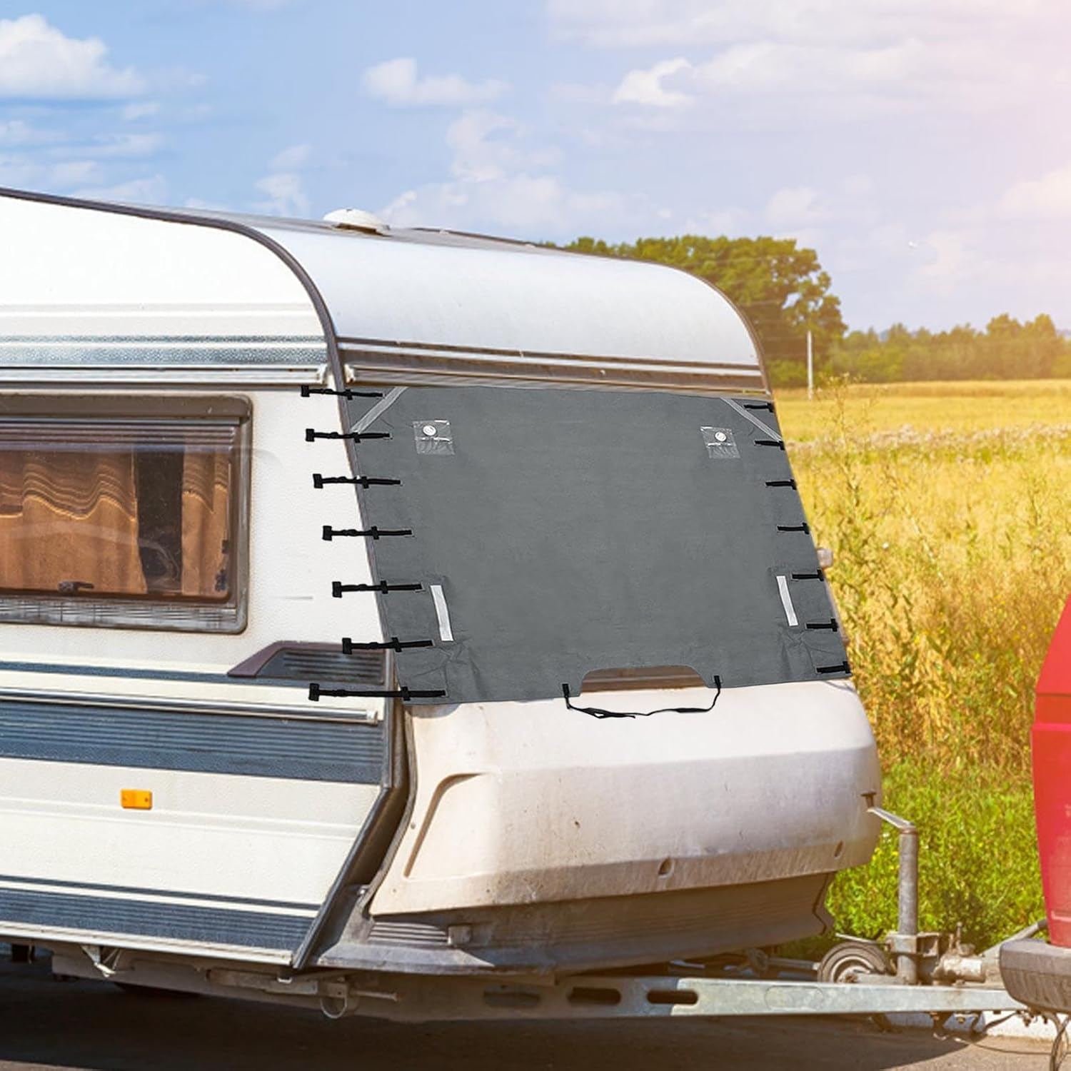 RV Towing Cover, Caravan Waterproof Towing Front Cover, Dustproof Caravan Towing Cover, Motorhome Front Protector, Caravan Covers Protector for RV image number 6