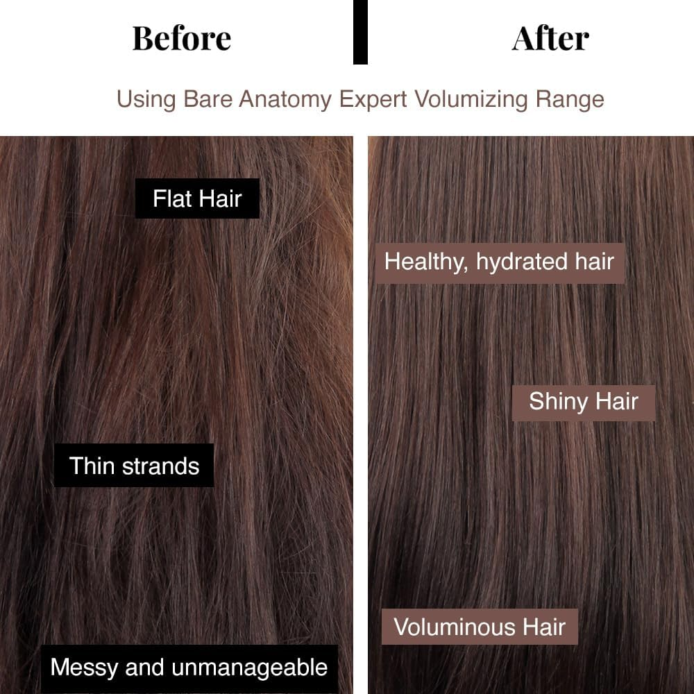 Bare Anatomy Volumizing Hair Mask | Volume for Upto 24 Hrs | Powered by Peptides & Rich Milk Protein | for Dense & Conditioned Hair | for Dry & Frizzy Hair | Sulphate & Paraben Free |Women & Men-250Gm image number 3