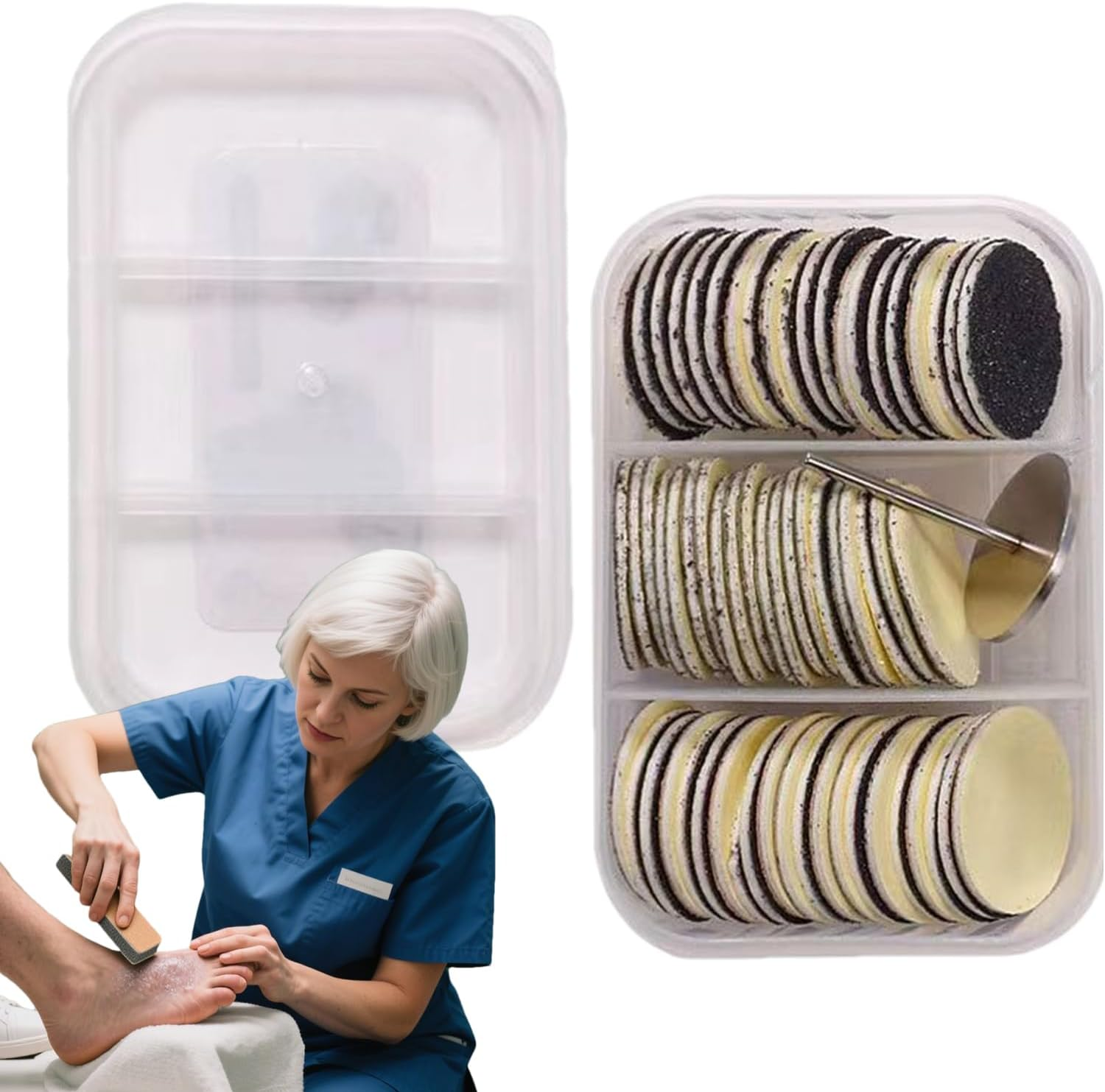 Emery Boards for Nails | Professional Nail File Set,Health Care Supplies for Travel Salon Spa Home Manicure Wedding Bridal Family Kids Seniors image number 3