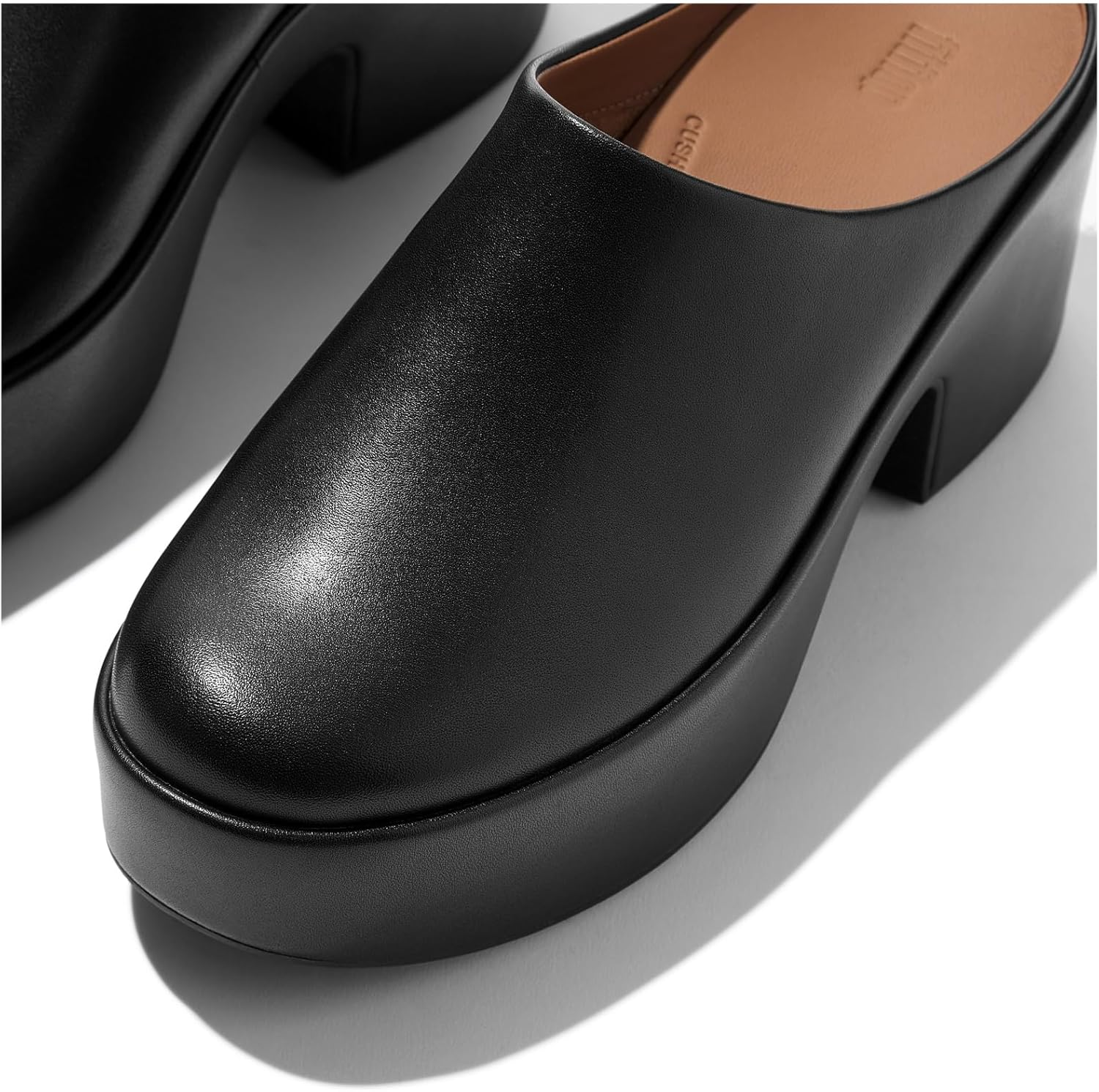 Fitflop Women'S Platfforms Leather Heeled Mules image number 6