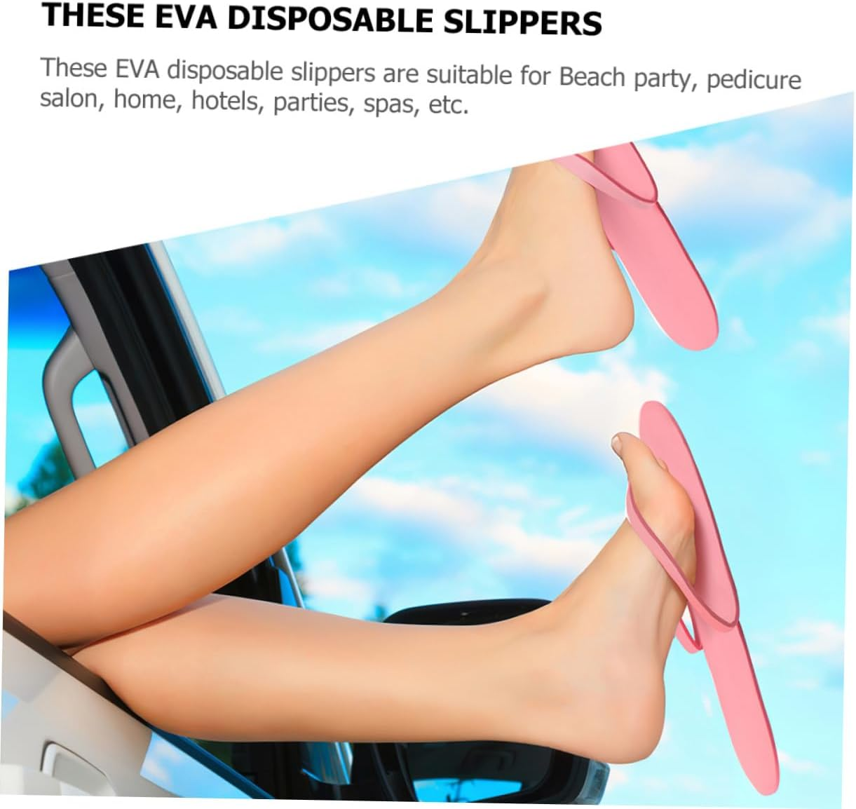 Ifundom 24Pairs Disposable Slippers Slip Spa Footwear Comfortable Salon Sandals for Men Women for Beauty Salons Beach Parties image number 6