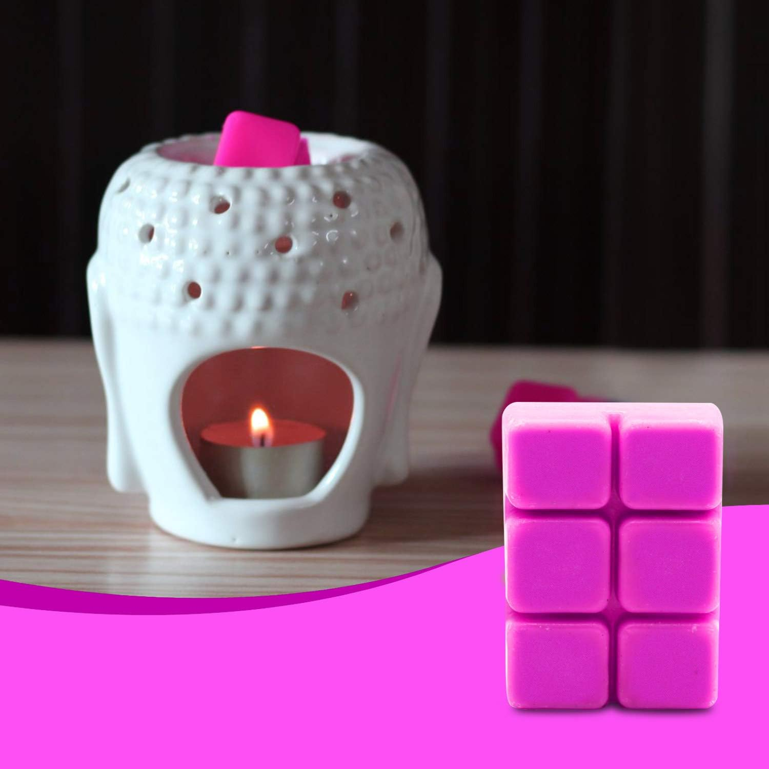 Auradecor Wax Melt Tarts Rich Premium Fragrance Rose(90 Gm) image number 4