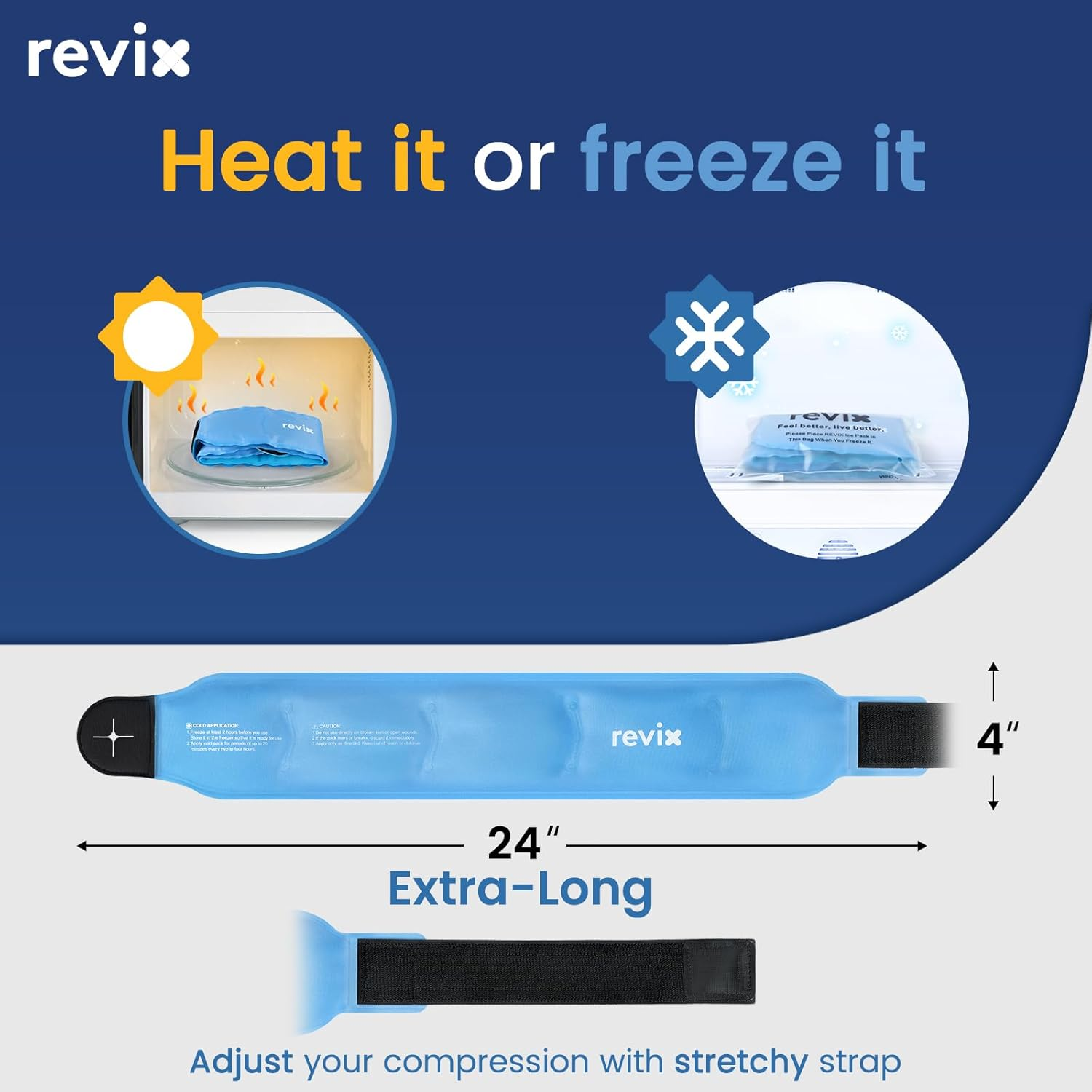 REVIX Wrist Ice Pack Wraps for Carpal Tunnel Relief (2-Piece Set) Reusable Gel Hand Ice Packs for Wrist Discomfort, Gel Pack with Hot & Cold Compressiom Therapy image number 5