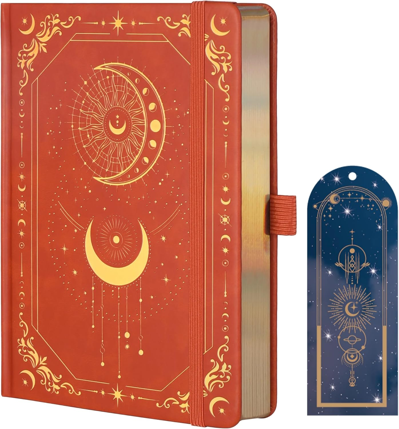 TIEFOSSI Bullet Dot Journal, 160Gsm 190 Numbered Pages, Diary for Work & Sketching, A5 Hardcover Leather Journal for Writing Women Men