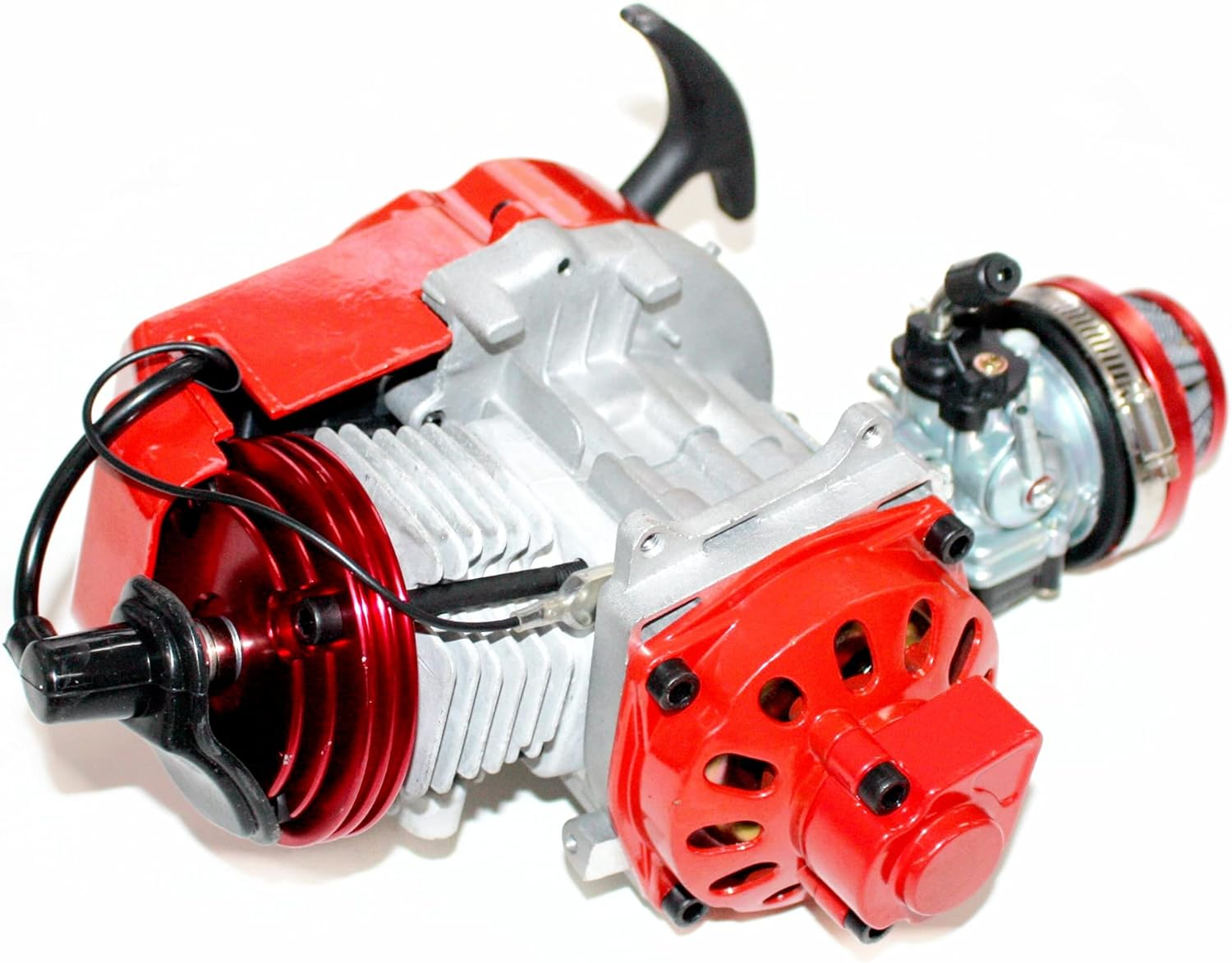 BLYGO Performance Racing Red 49Cc 2 Stroke Engine Motor Mini Pocket Quad Dirt Bike ATV image number 5