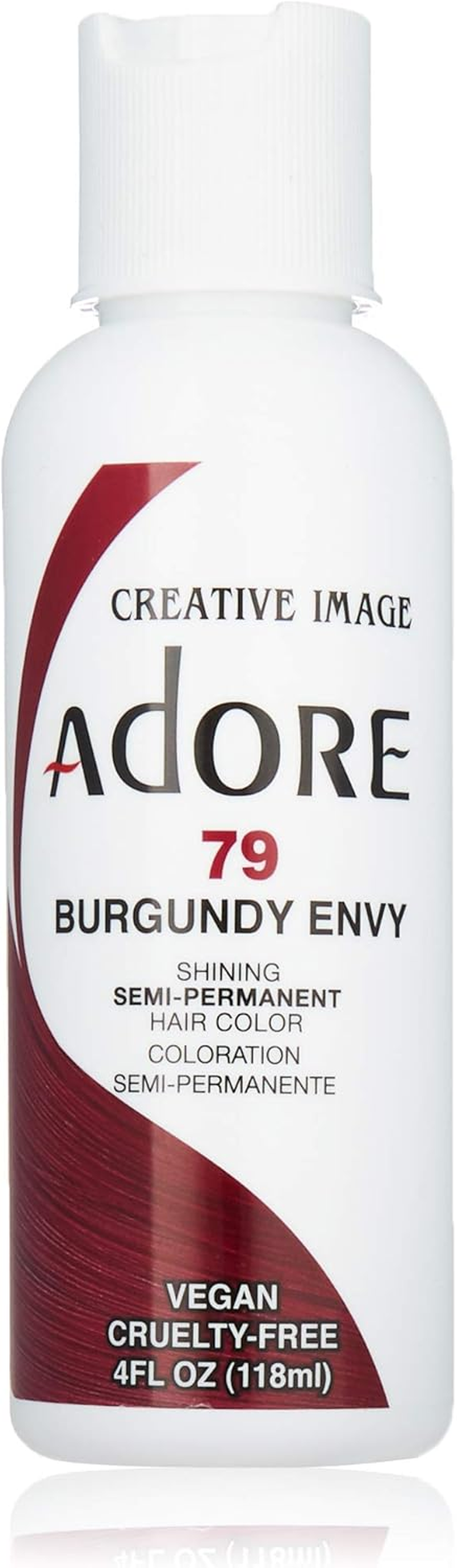 Adore Semi Permanent Hair Colour 118 Ml, Intense Red
