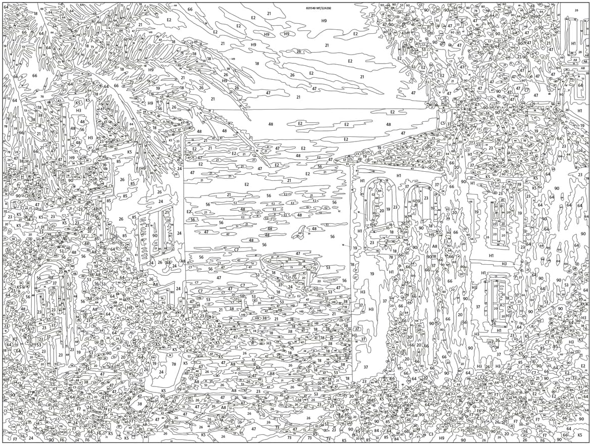 Ravensburger Malen Nach Zahlen 20218 - Mediterranean Landscape - Ab 14 Jahren image number 6