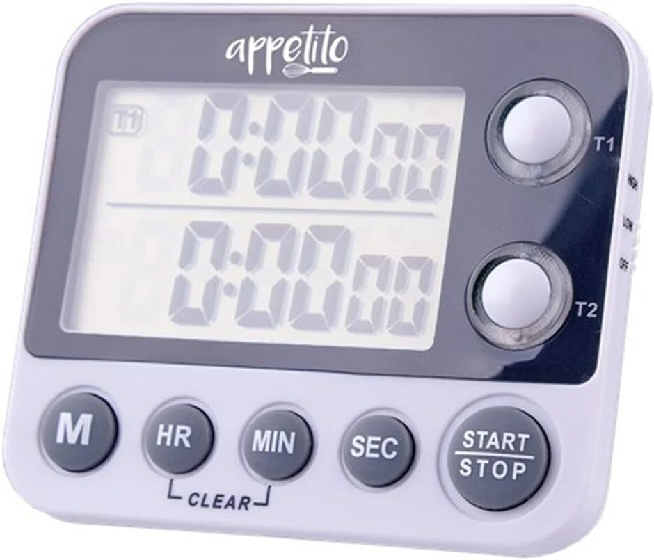 Appetito Dual Digital Timer - 100 Hours