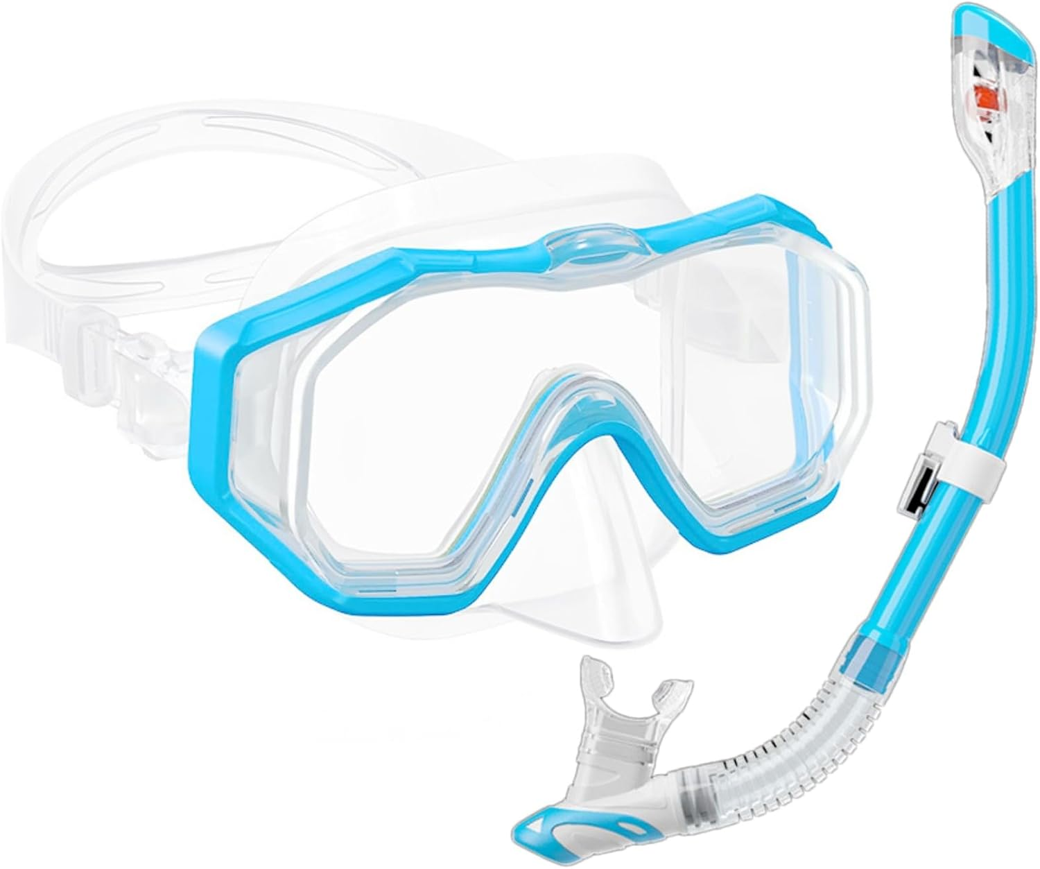 Tempered Glass Swimming Goggles for Adults/Kids, Anti-Fog Swim Mask, Panoramic Silicone Diving Goggles