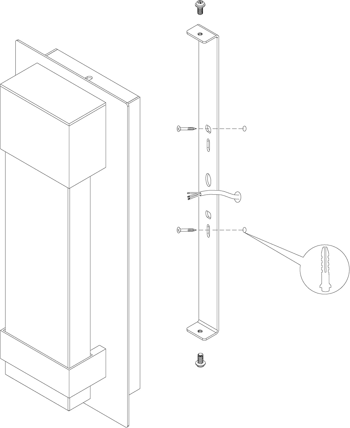 Eglo 98154 VILLAGRAZIA Exterior Wall Light in Black with Air Bubble Glass image number 5