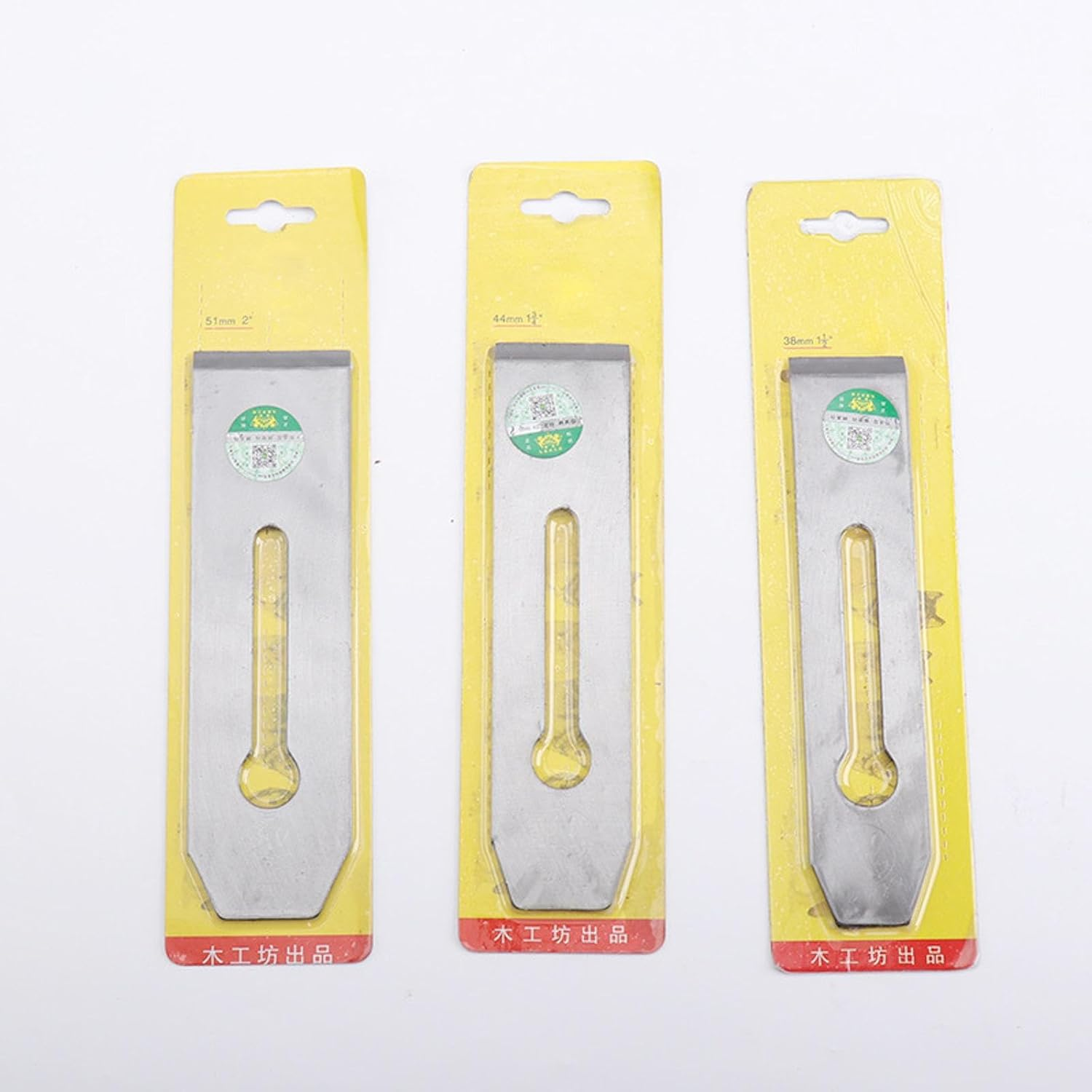 Steel Hand Planer Blade Manual Plane Cutter Replacement Blade Versatile Woodworking Tool for Cutting, Polishing, Deburring(38Mm) image number 1