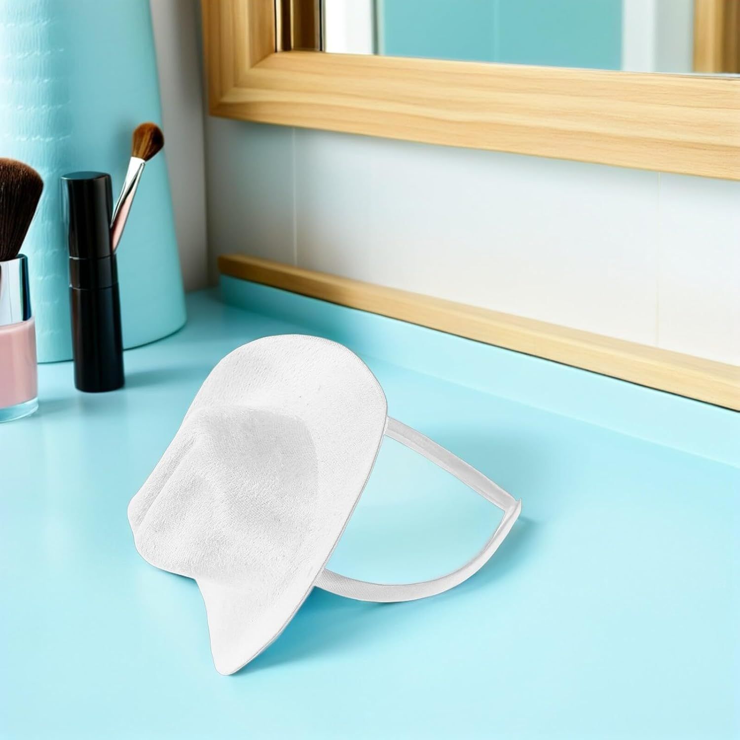 TEHAUX Mini White Cowboy Hat Headband 13.5Cm Western Cowgirl Hat Hair Accessory for Women Festival Party Costume Dance image number 6