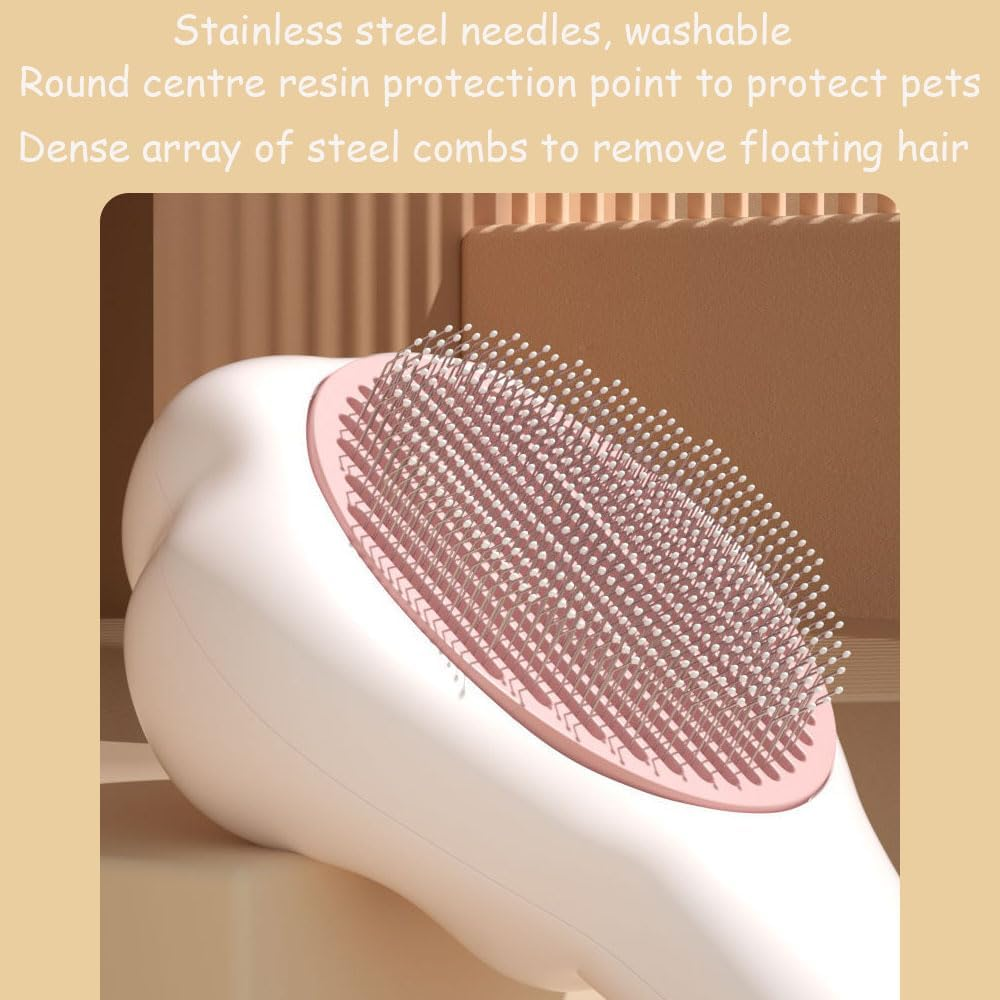 Cat Dog Brush with Comb for Pet Grooming, Removes Loose Undercoat and Hair image number 1