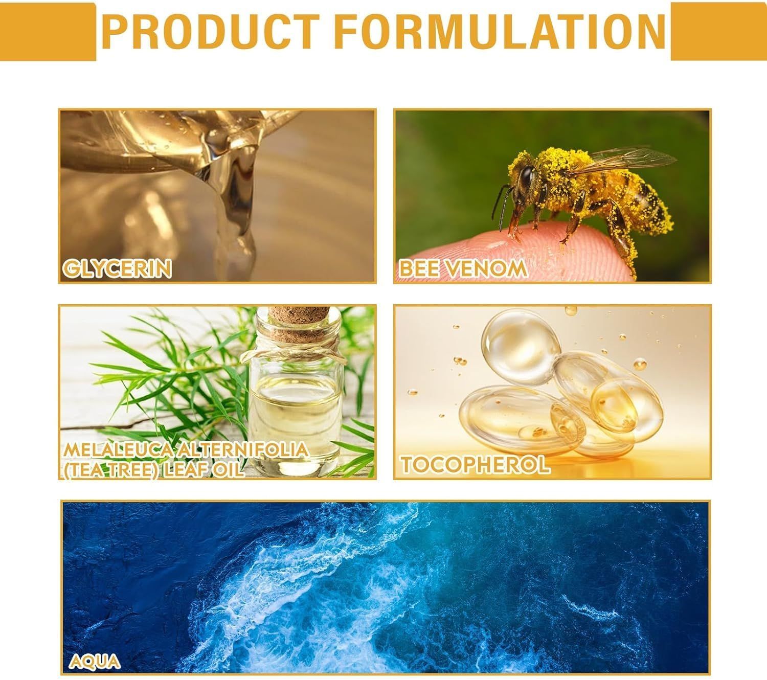 Hannahcos 3Pcs Recede Bee Venom, for Women and Men 20Ml/Pcs image number 4