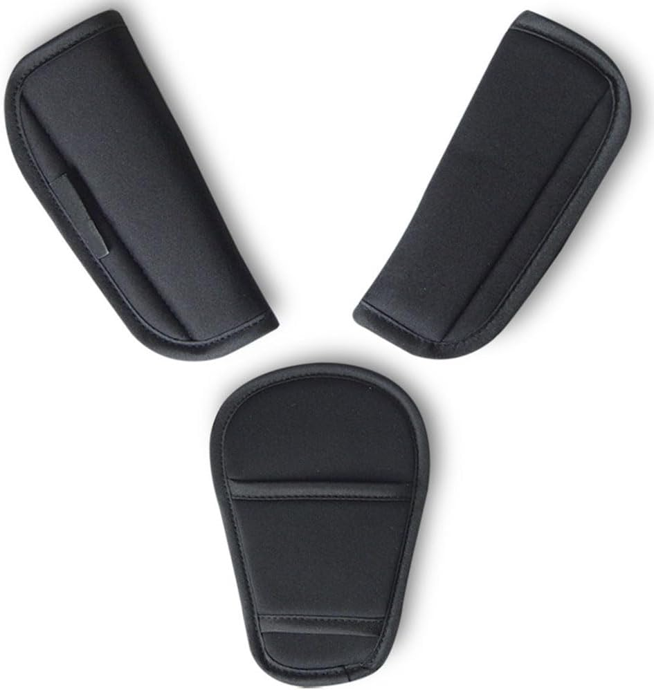 Belts Pads Shoulder Strap Baby Stroller Car Seat Strap Universal Baby Stroller Car Seat Strap Covers Soft Seat Belt Cushion Fits Most Car Seat image number 2