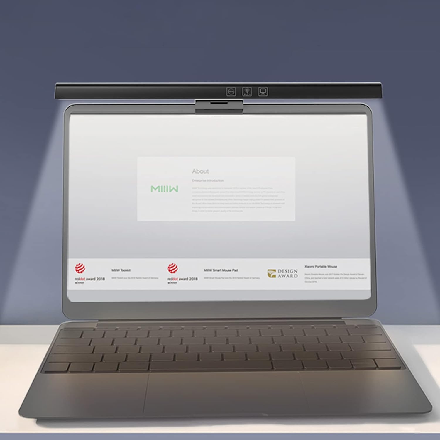 Monitor Light Bar, Laptop Monitor Light Screen Light Bar with 3000K to 6000K Three Color Temperature Modes, Touch Control USB C Monitor Lamp LED Computer Light image number 2