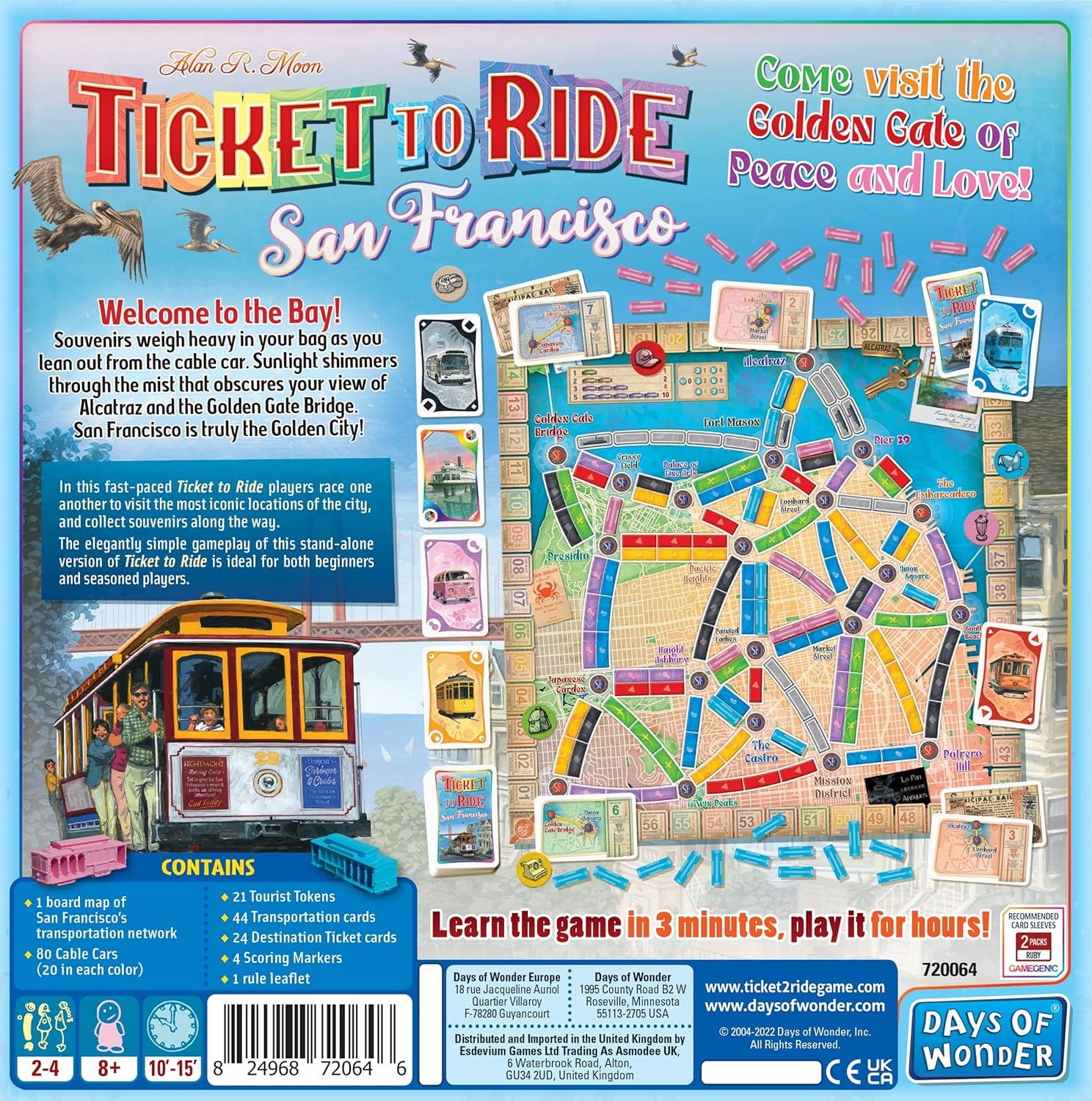 Days of Wonder Ticket to Ride San Francisco Board Game image number 6
