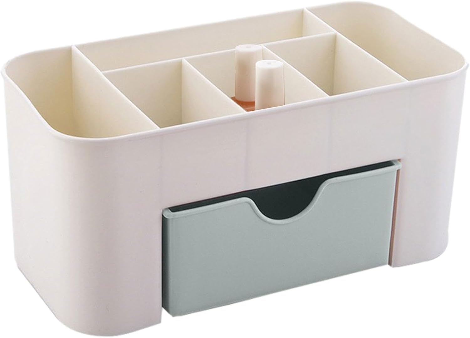 Makeup Organiser - Makeup Storage Box, Cosmetic Storage Organiser | Cosmetic Brush Holder Desk Organiser, Cosmetic Storage Box Drawer Type, Vanity Organiser for Cosmetics, Lipsticks, Jewellery, Pink,