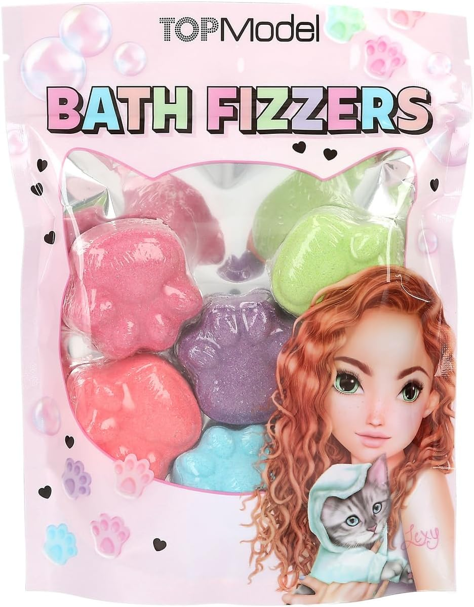 Topmodel 0413242 Bath Fizzer Paw Shape Bath Balls (6 Pieces) image number 1