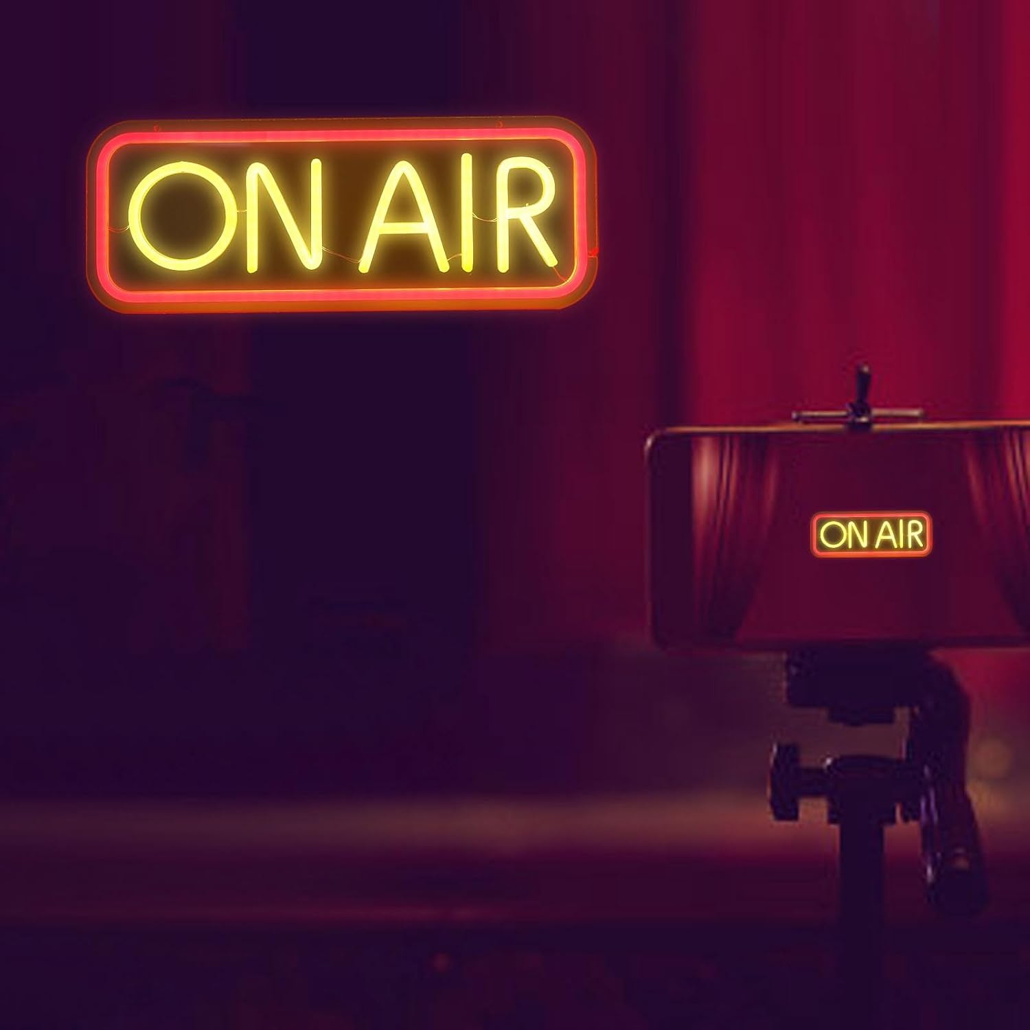 On Air Neon Signs, USB Powered Neon Night Light, LED Studio Live Decorative Lights, LED Neon Sign for Live Streaming/Studio/Light Sign Decor/Wall Decor/Bedroom Decoration image number 3