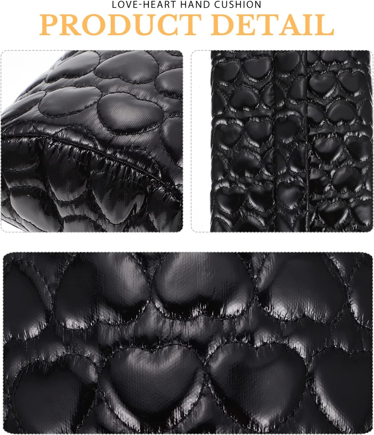 Ipetboom Love-Heart Hand Rest Cushion for Nail Art Comfortable Manicure Support Pillow for Nail Salons and Home Use Special Occasions like Christmas and Valentine Day image number 3