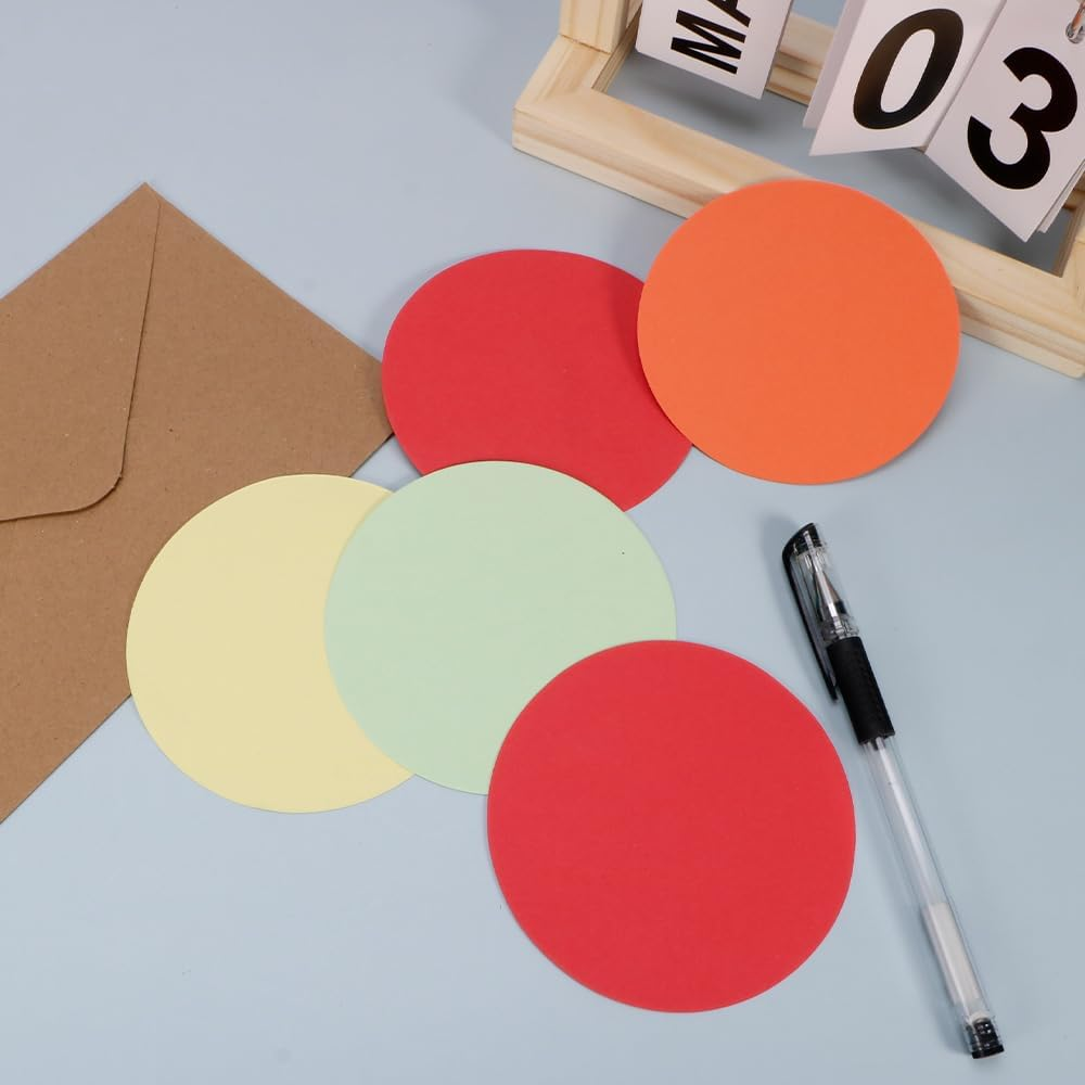 Set of 360 Presentation Cards, 6 Colours, Round, Oval and Rectangular, Presentation Case, Teacher Supplies for Office, School, Presentation and Moderation image number 2