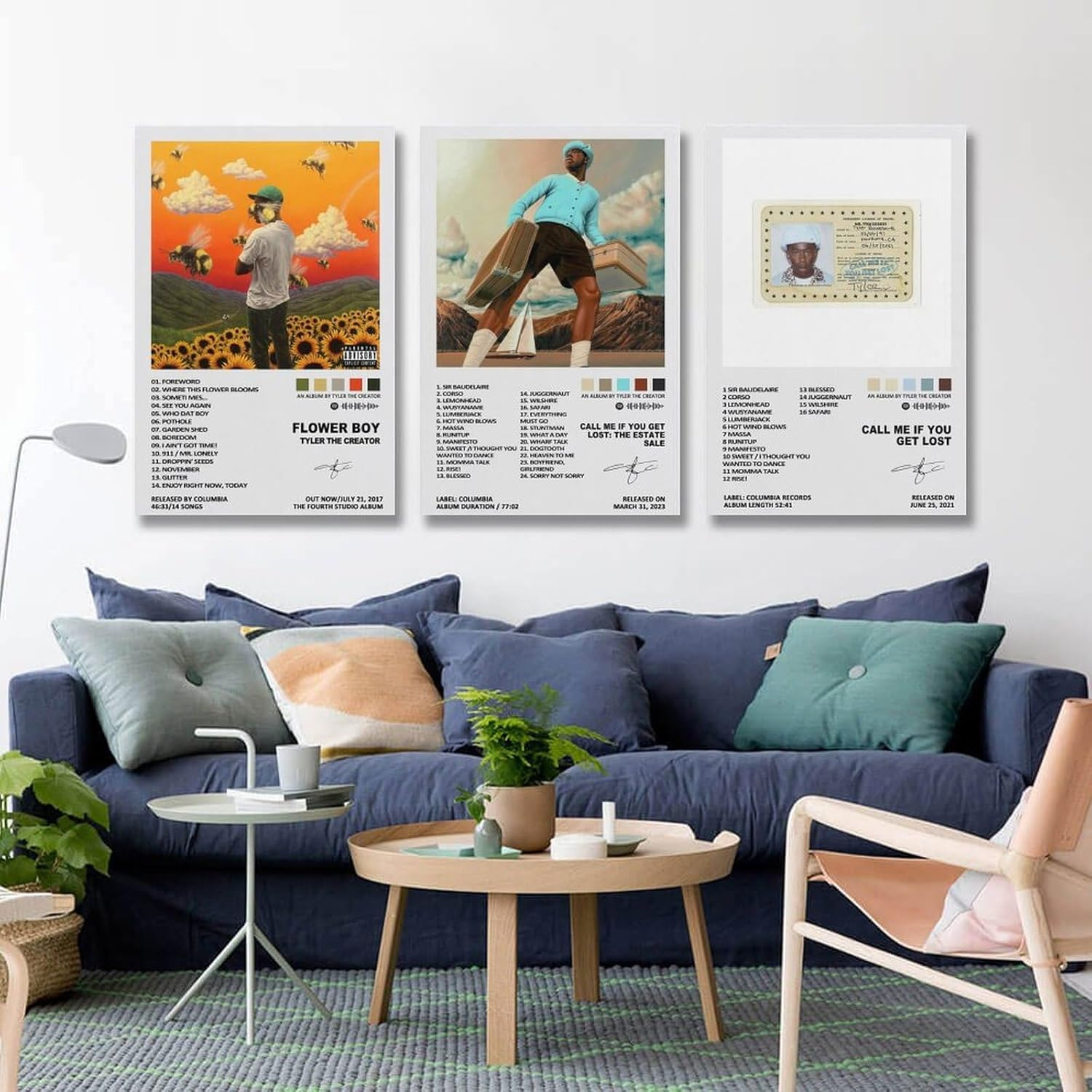 Music Tyler Album the Art Creator Canvas Poster Poster a Set of 3 Canvas Posters Room Aesthetic Festival Gift Family Bedroom Decor Wall Art Home16X24Inch(40X60Cm)-3Pcs Style image number 4