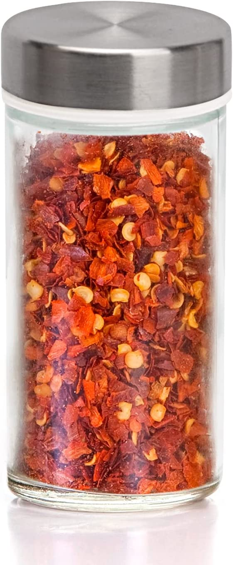 Glass Spice Jars with Stainless Steel Lids, Small Items Storage and Organization, Seasoning Containers, Spice Organizer