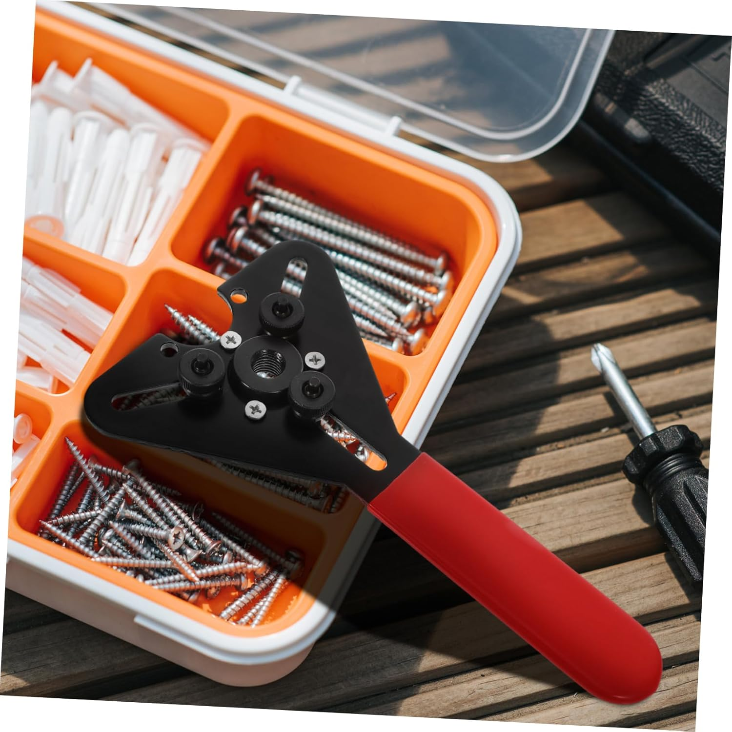 PLAFOPE Compressor Clutch Removal Tool and Holding Wrench Set for Automotive Air Conditioning Maintenance, Sturdy Clutch Installer and Remover Hand Tool Compatible Car Ac Compressors image number 6