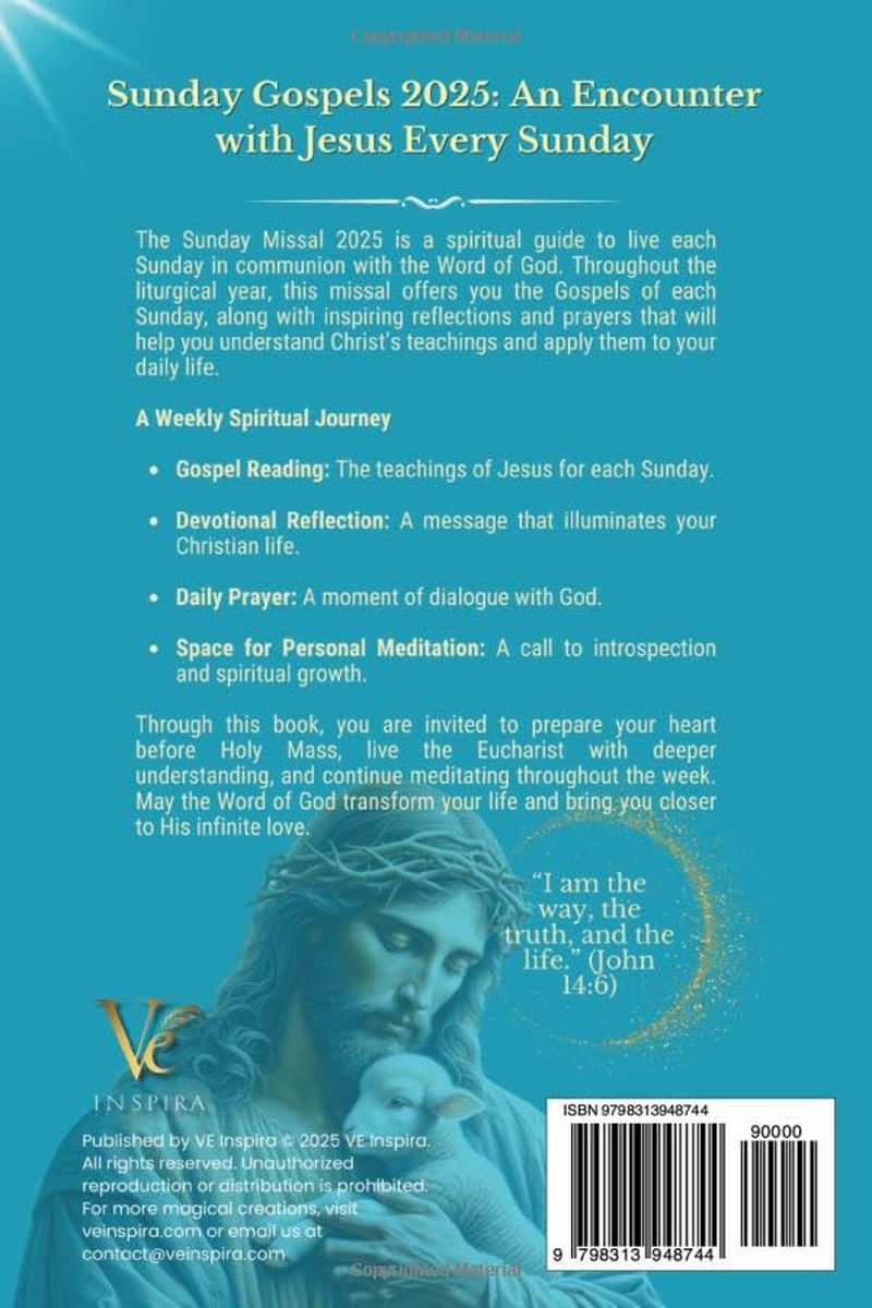 Catholic Sunday Missal 2025: Sunday Gospels with Reflections, Prayers, Jubilee, and Liturgical Calendar