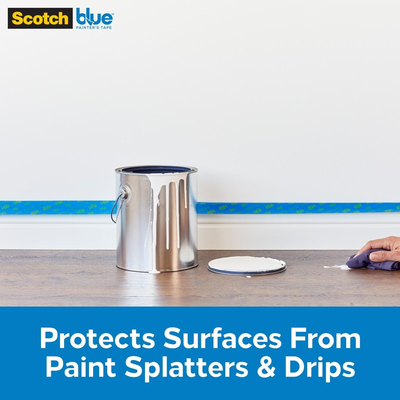 Scotchblue Pre-Taped Painter'S Plastic, Unfolds to 24-Inches by 30-Yard image number 5