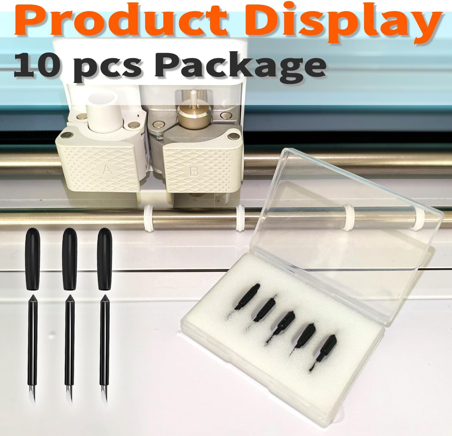 THANMAO 20PCS Premium Deep Cut Blade，Replacement Cutting Blades Compatible with Cricut Explore Air 2/Air 3/Explore 4/Maker/Maker 3/Maker 4 (Premium Deep Cut Blades) - 20 Pcs Deep Point Blade image number 5