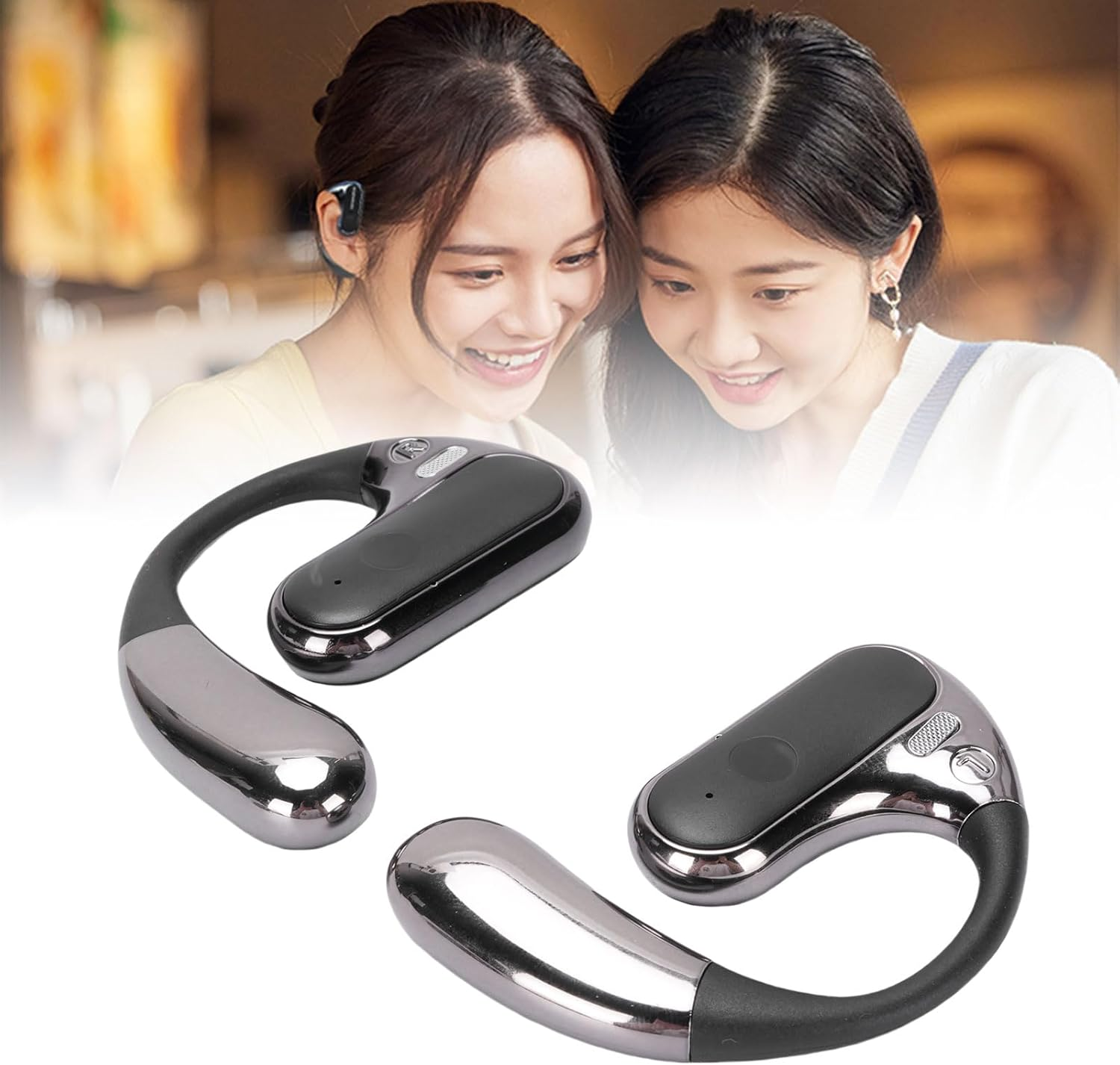 Sorandy AI Translation Earbuds Real Time, 130 Language Translator Earbuds, Touch Control Wireless Headphone with APP, Translation Device for Travel, Business, Learning, Meeting