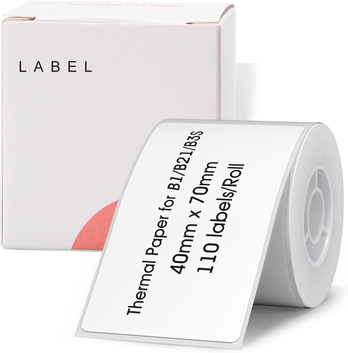 NIIMBOT B21 B3S Labels, 1.57'' X 1.18'' (40X30Mm) Thermal Sticker Label, Waterproof, Oil-Proof and Tear-Proof NIIMBOT Labels, 1 Roll of 230 Self-Adhesive Thermal Labels (White)