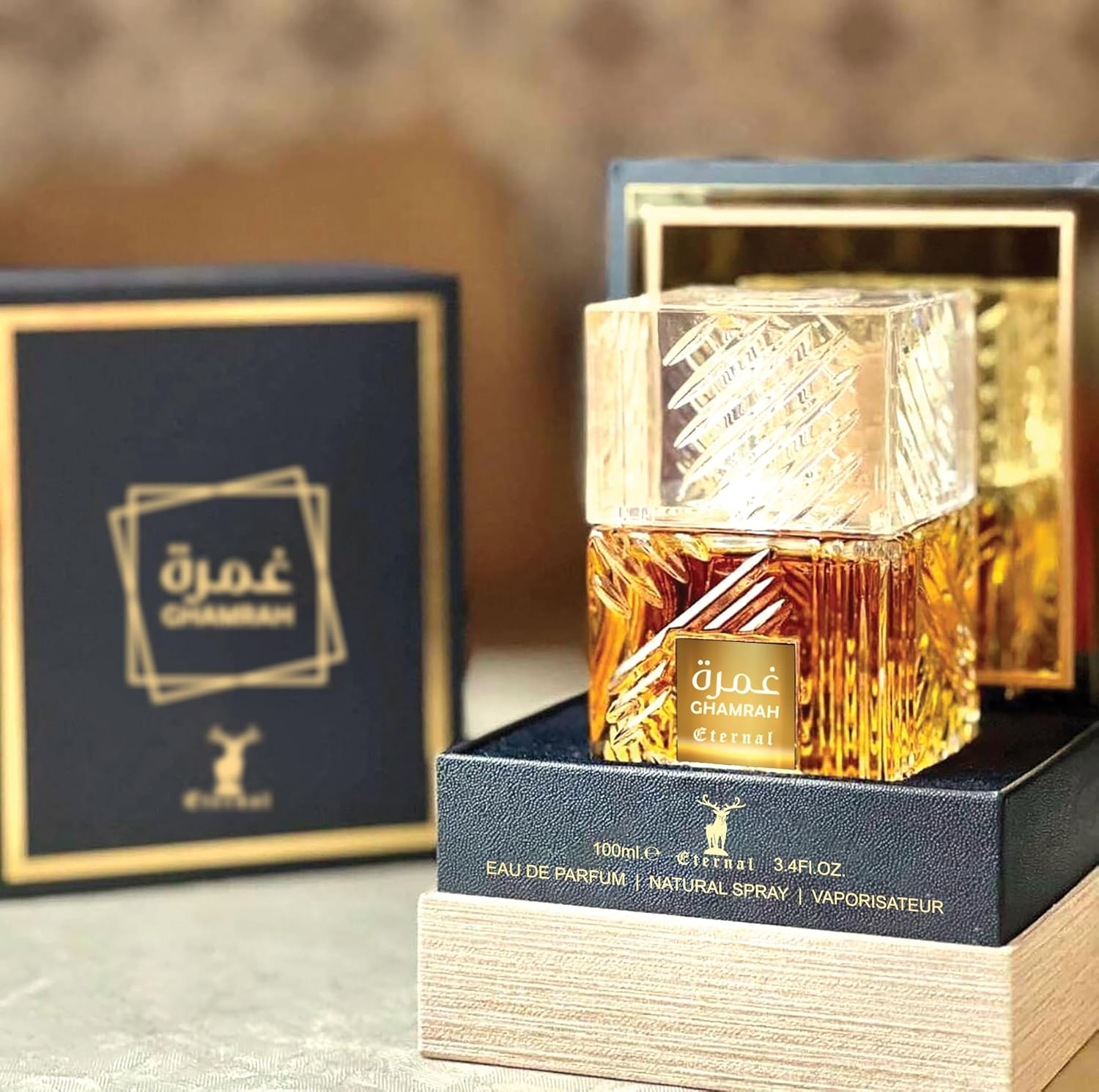 Eternal Collection - Ghamrah by Khalis for Men - 3.4 Oz EDP Spray image number 4