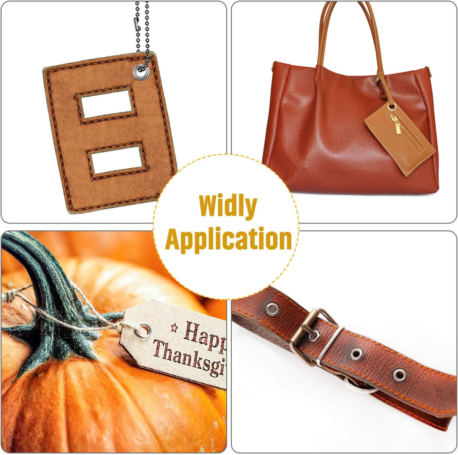 Pangda Grommet Tool Kit, Grommet Setting Tool and 100 Sets Grommets Eyelets with Storage Box (3/16 Inch inside Diameter) image number 4