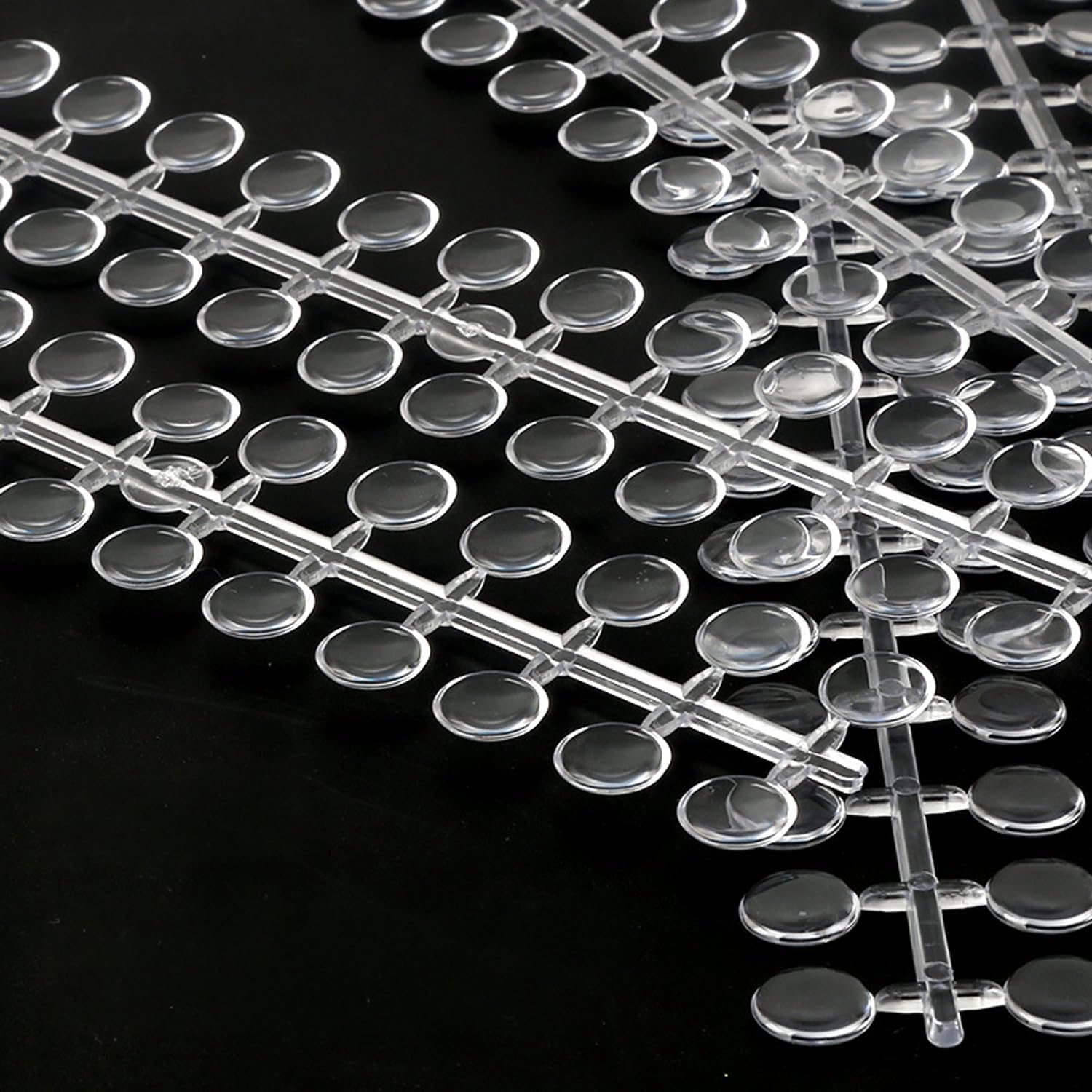 120 Pcs round Fake Nail Display Tips, Clear Acrylic Material with 120 Adhesive Stickers, Easy to Use, Practical for Nail Training and Color Display, Ideal for Nail Polish Swatches, SZTTY image number 2