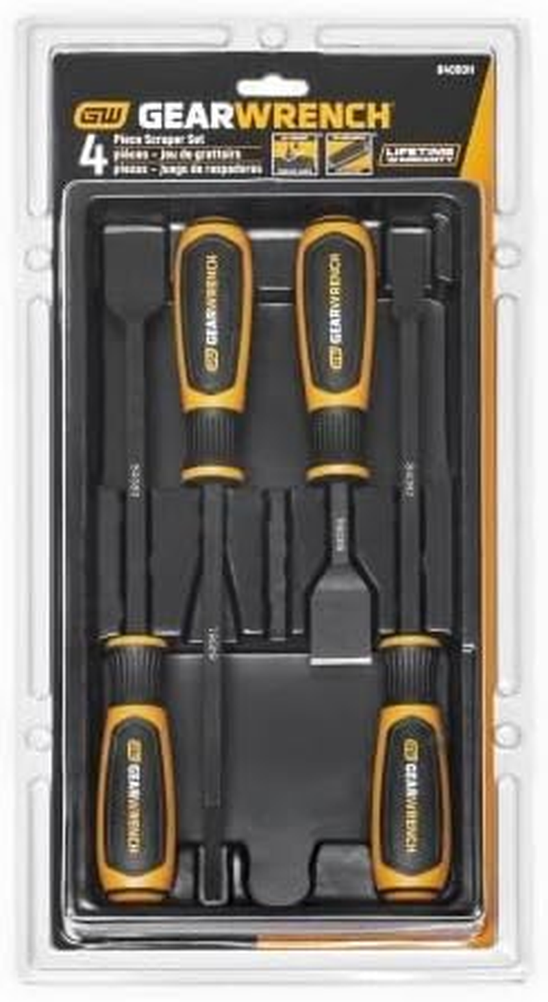 Gearwrench 84080H Dual Material Wide Scraper Set, 4 Pieces image number 5