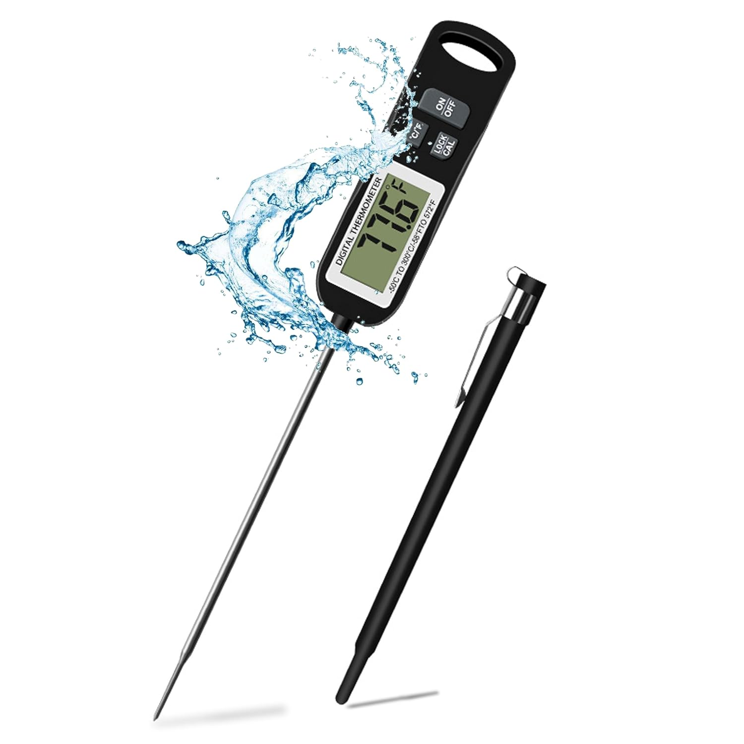 Digital Meat Thermometer &ndash; Fast, Waterproof & Accurate for Cooking, Grilling & BBQ