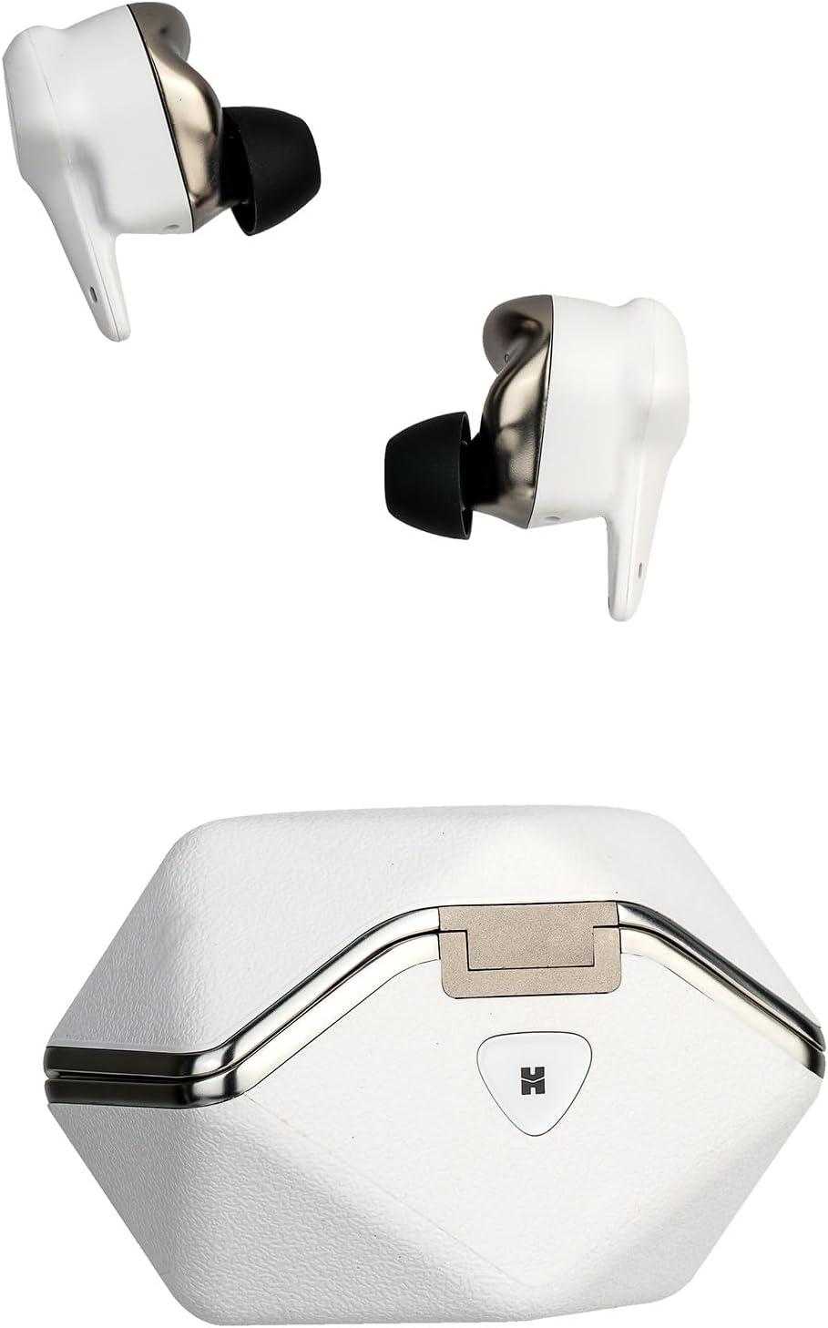 Hifiman SVANAR Wireless Jr Noise Cancelling Bluetooth In-Ear Hi-Fi Earphones with Amplifier Inside, Topology Diaphragm Driver, IPX5 Water/Sweat Resistant, White