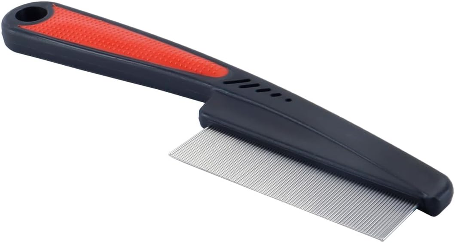 Orivin 2 Pieces Multifunctional Stainless Steel Hair Combs with Fine Teeth - Dandruff Removal Dog Face Brush Grooming Tool for Women Men image number 1