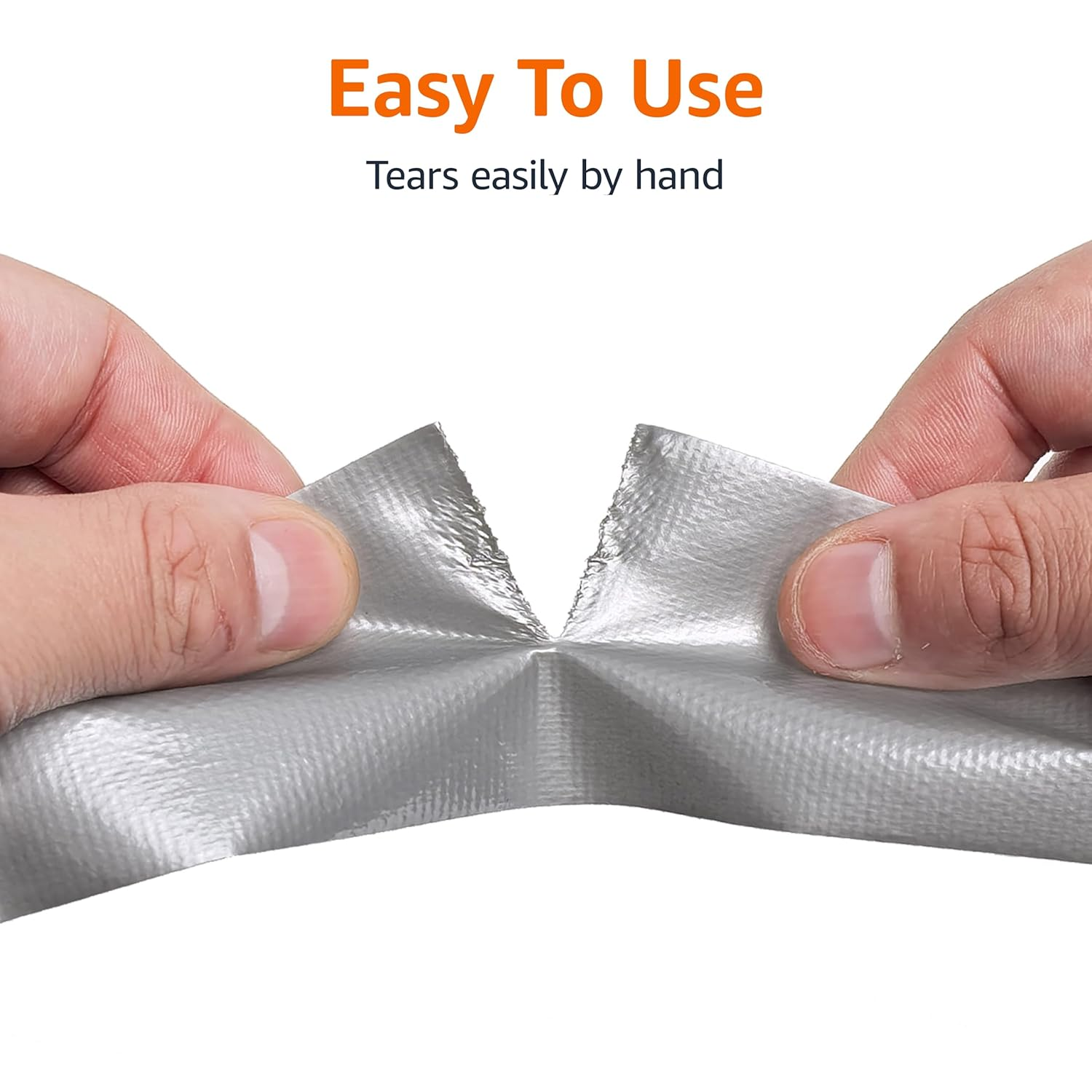 Amazon Basics Heavy-Duty Duct Tape, 4.77 Cm by 27 Meter, Silver, 3-Pack, Great for General-Purpose Use, Home Repairing, DIY Work, Auto Repair & Outdoor Activities(Previously Amazoncommercial Brand) image number 2