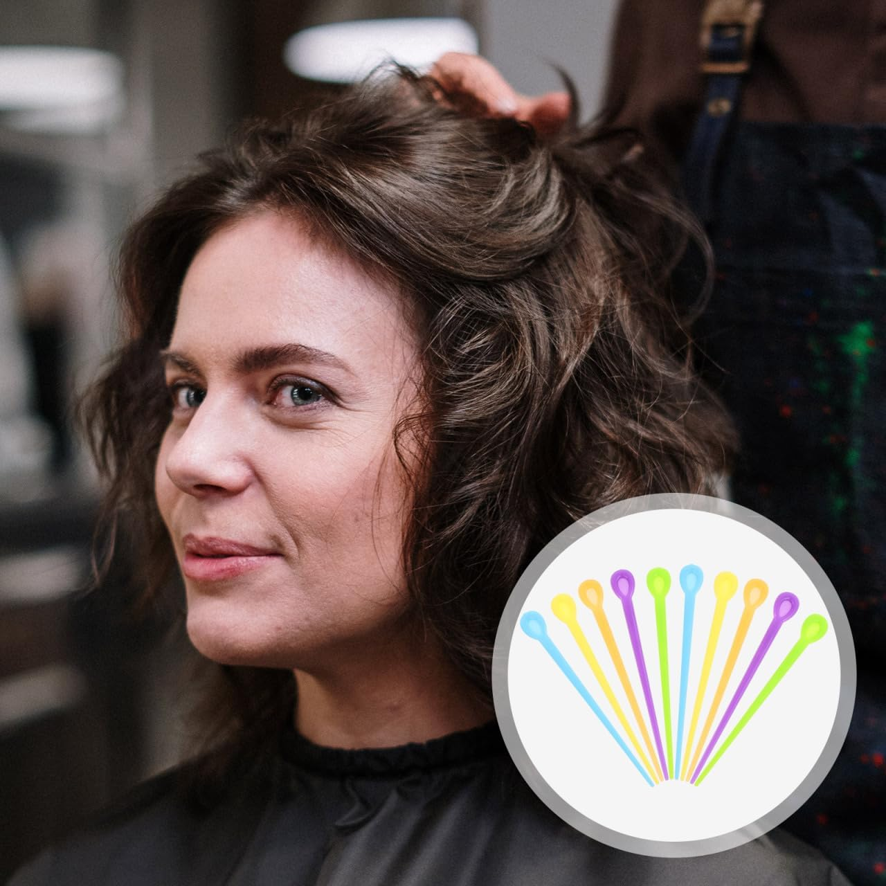 CALLARON 2 Packs Curler Needles Perm Needles for Spiral Curls Styling Accessories for Reusable and Easy to Clean image number 1