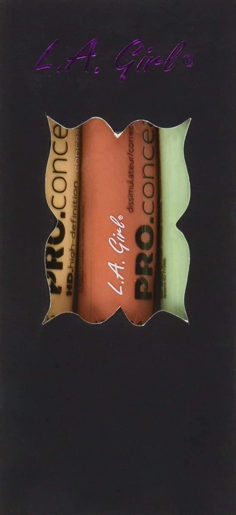 L.A. Girl Pro Conceal Set Orange, Yellow, Green Correctors, Pack of 3 (Bundle GC990+GC991+GC992-B) image number 4