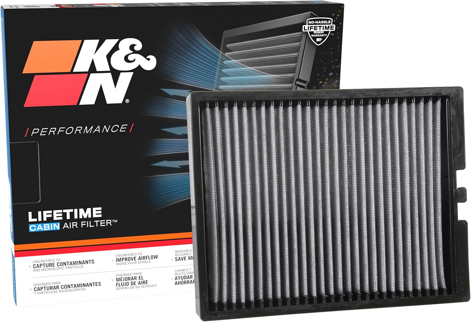 K&N VF2053 Cabin Air Filte for 2020 Ford Mustang 2.3L L4 Gas image number 4