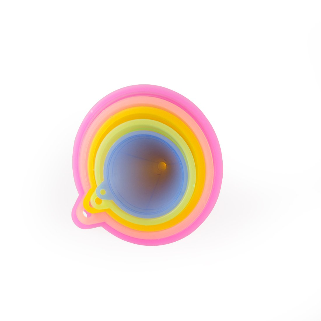 Mirenlife 5 Sizes Candy Colors Plastic Funnel Set for General Purpose, Lab Car Kitchen Home Tools, Liquids Dry Goods image number 2