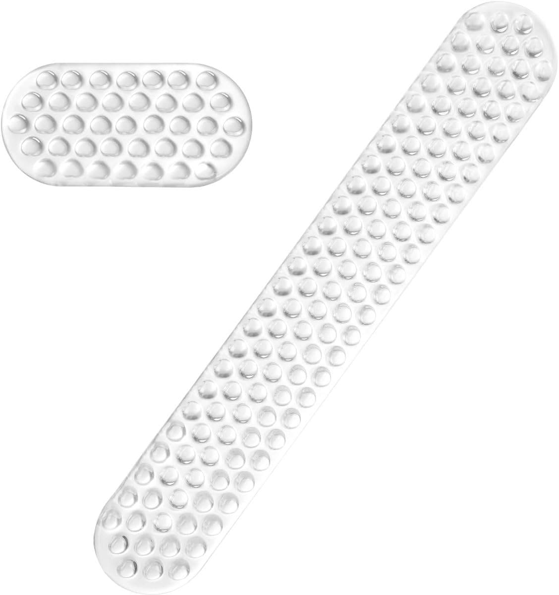 MOSISO Gel Wrist Rest Support for Mouse Pad&Keyboard Set, Ergonomic Massage Keyboard&Mouse Pad Set, Non-Slip Base Pain Relief&Soft Cooling Gel Computer Easy Typing Pad for Home/Office, Transparent